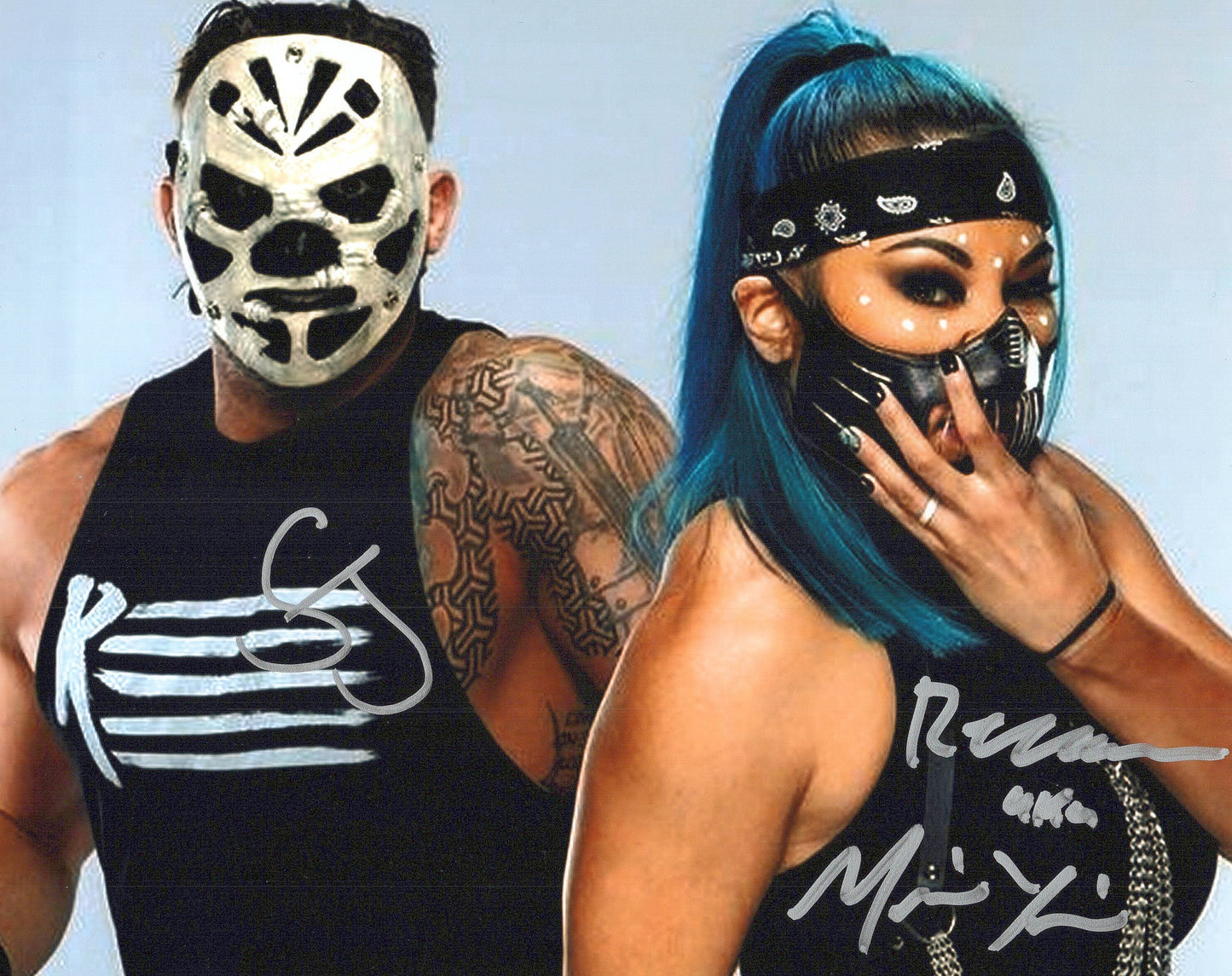 Slapjack & Reckoning 8x10 NXT WWE signed autographed photo