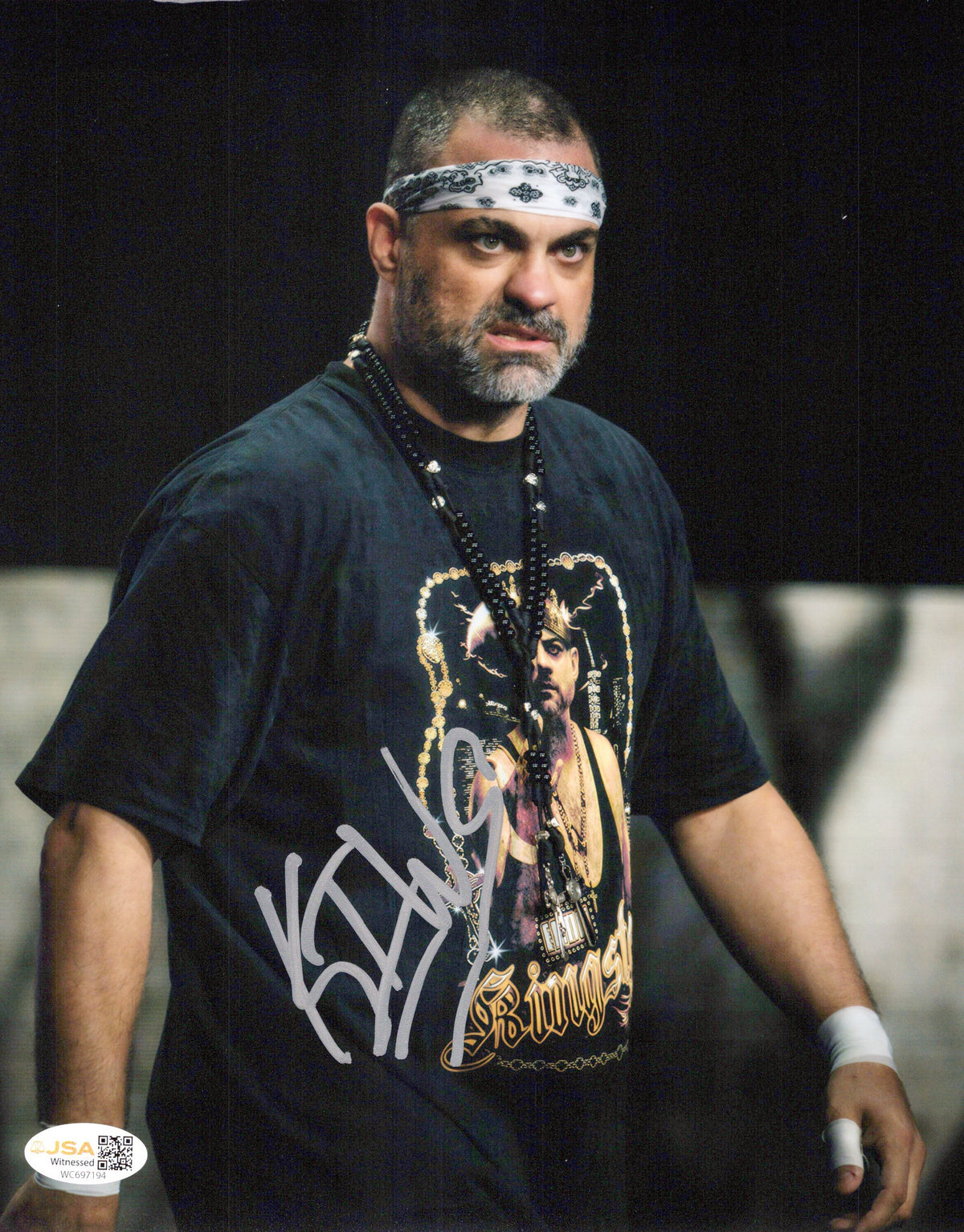 Eddie Kingston jsa 8x10 photo signed auto autographed aew