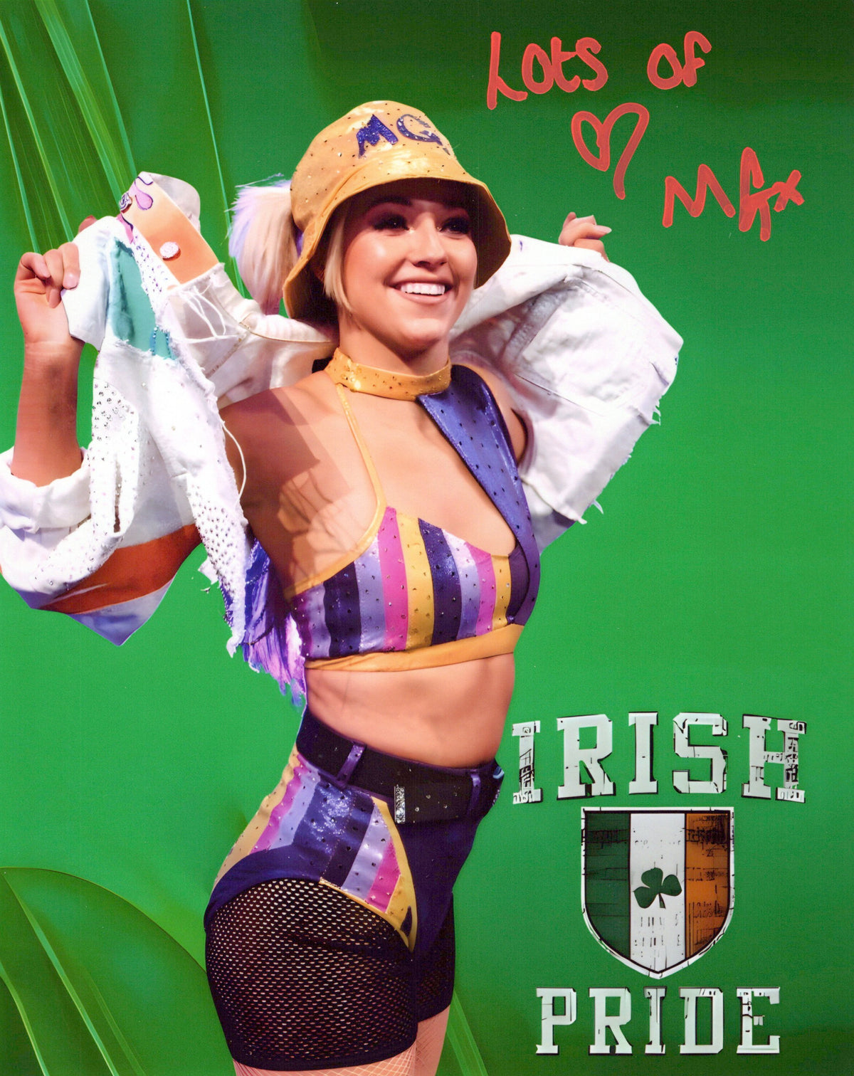Myla Grace (metallic 8x10) photo signed auto autographed NXTUK AEW TNA