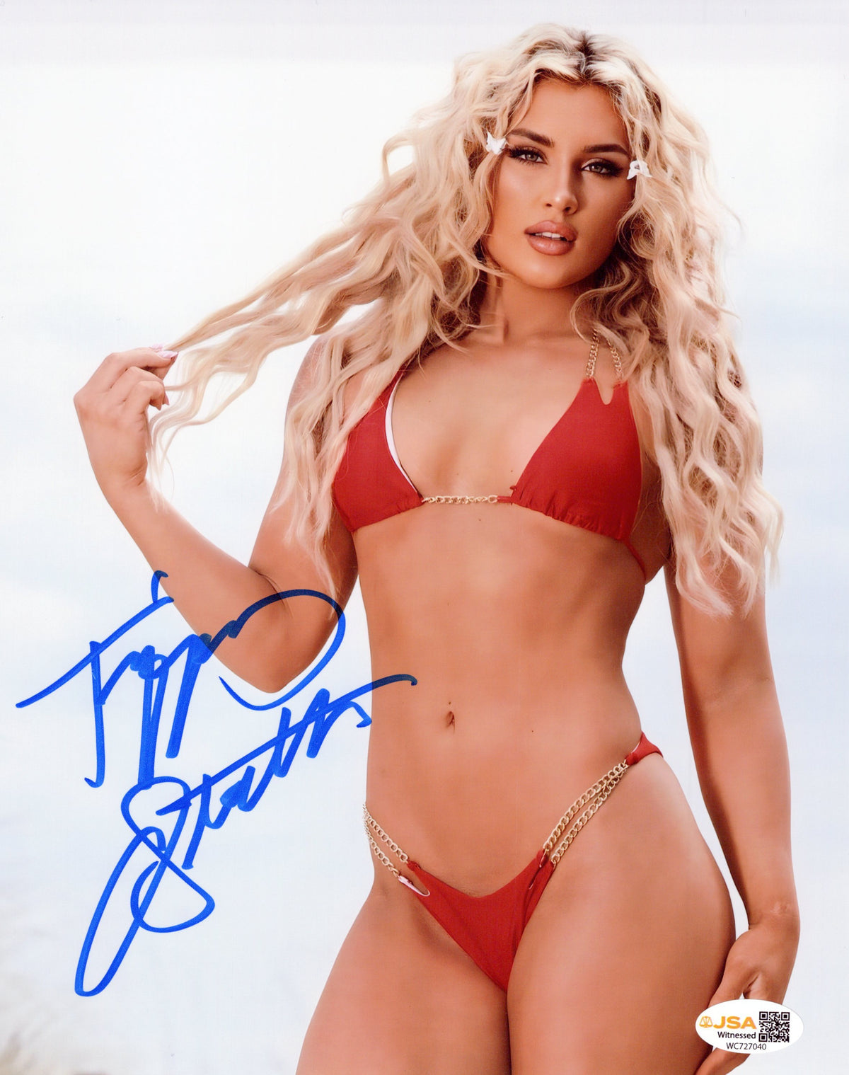 Tiffany Stratton (8x10) WWE NXT autograph signed photo jsa coa
