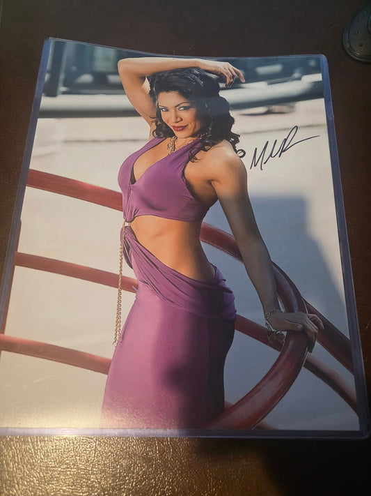 Melina (11x14) WWE NXT photo signed auto autographed Funhouse