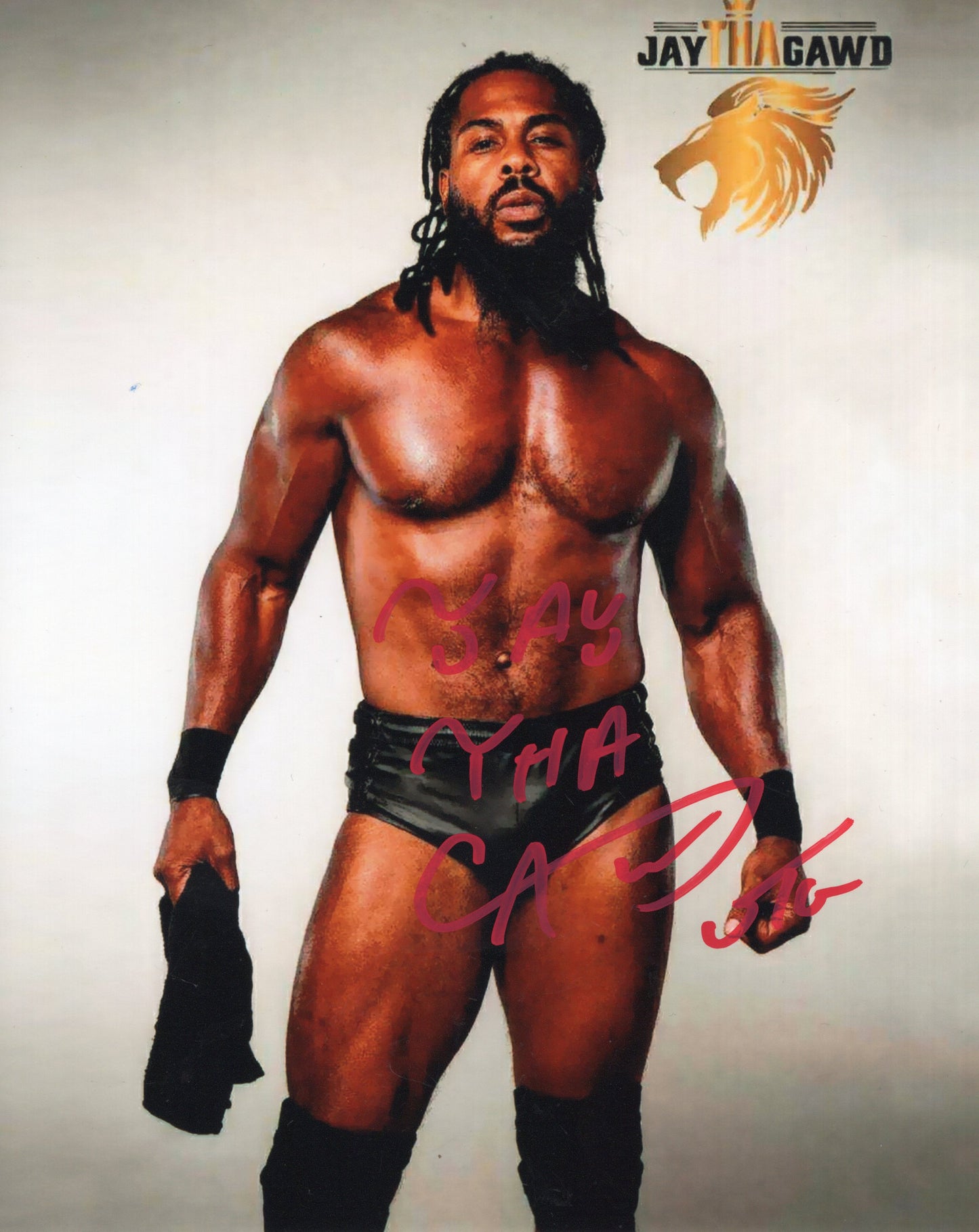 JTG Jay the Gawd WWF 8x10 photo signed auto autograph