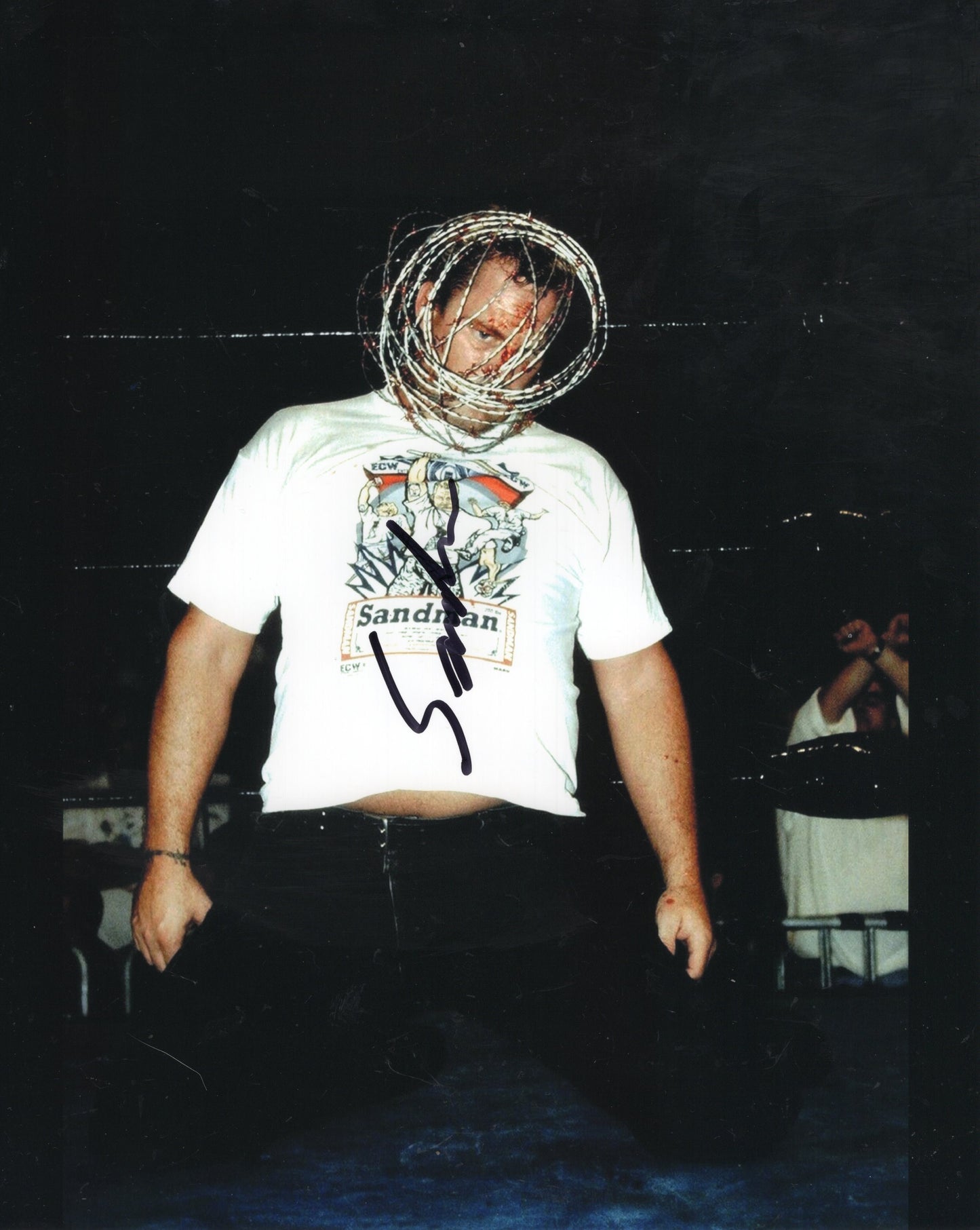 Sandman ECW WWF WWE 8x10 photo signed auto autograph