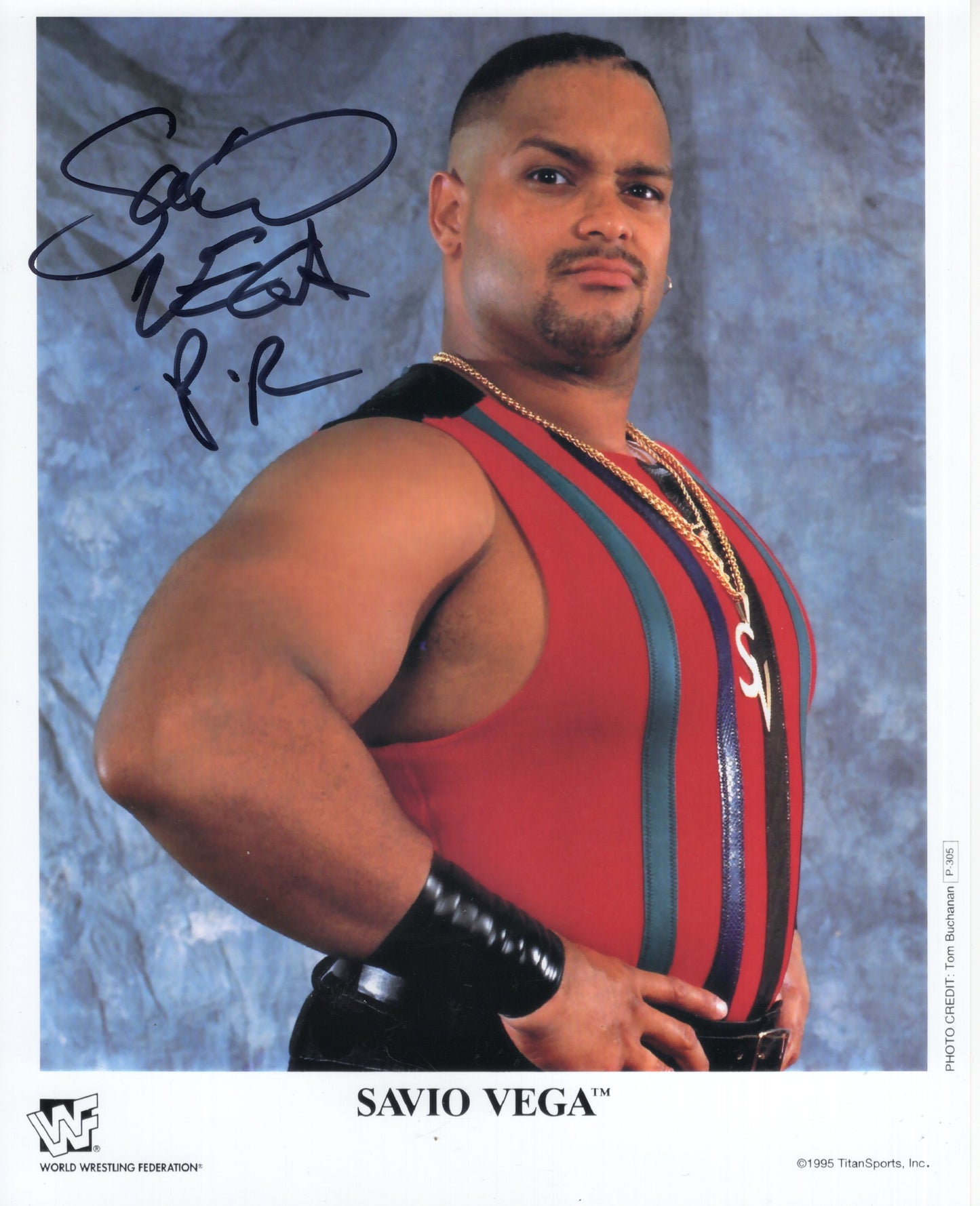 Savio Vega WWF WWE 8x10 photo signed auto autograph