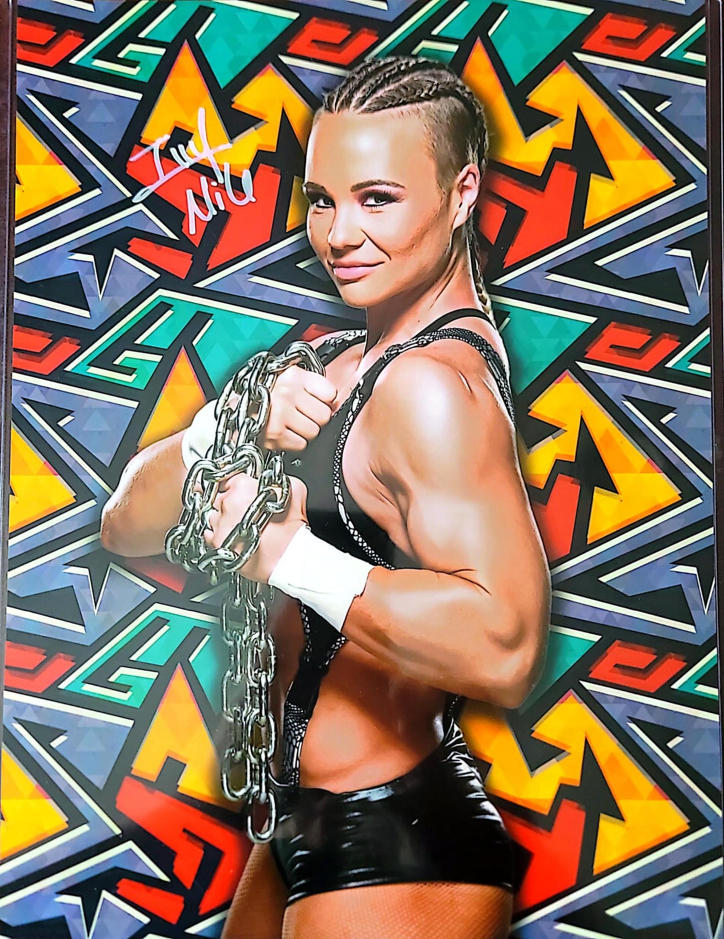 Ivy Nile (11x14 metallic) funhouse WWE NXT photo signed auto autographed