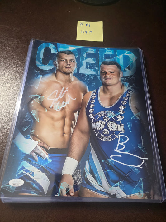 Creed Brothers (metallic 11x14) WWE NXT jsa photo signed auto autographed