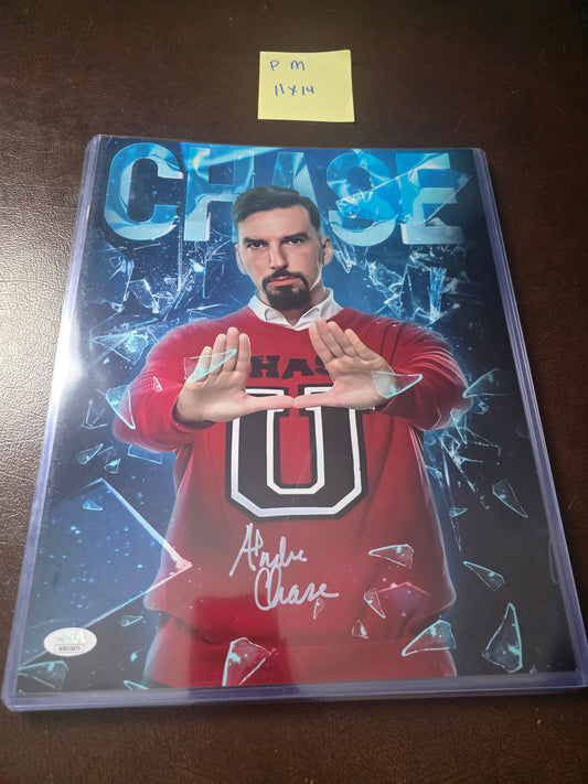 Andre Chase (11x14 metallic) JSA WWE NXT photo signed auto autographed funhouse
