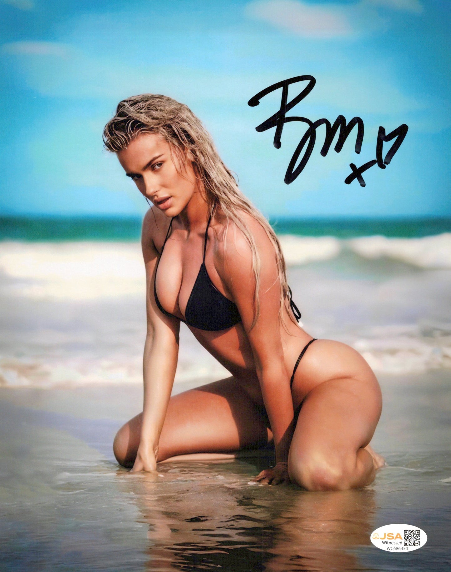 Blake Monroe Mariah May (metallic 8x10) photo signed auto autographed AEW WWE