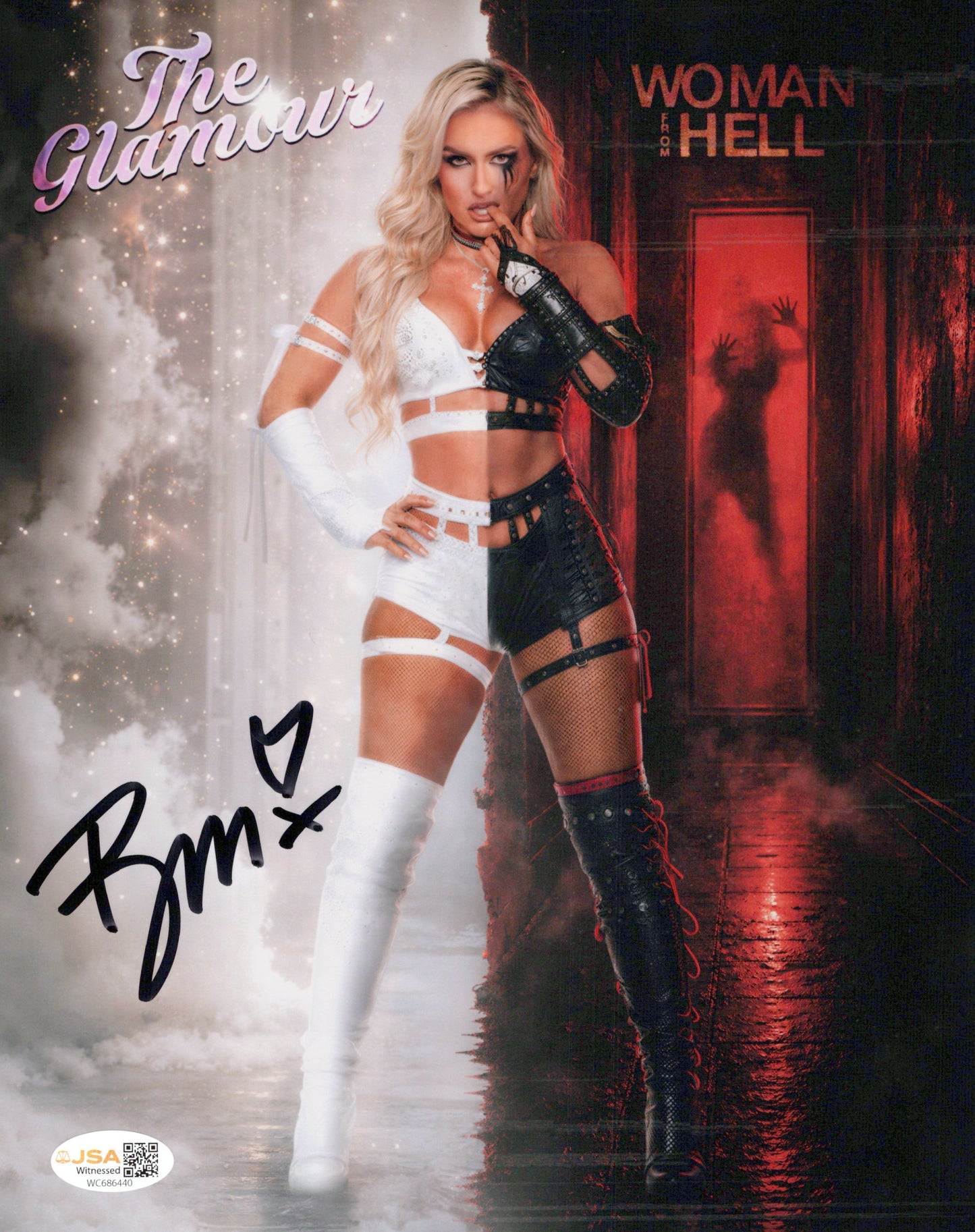 Blake Monroe Mariah May (metallic 8x10) photo signed auto autographed AEW WWE