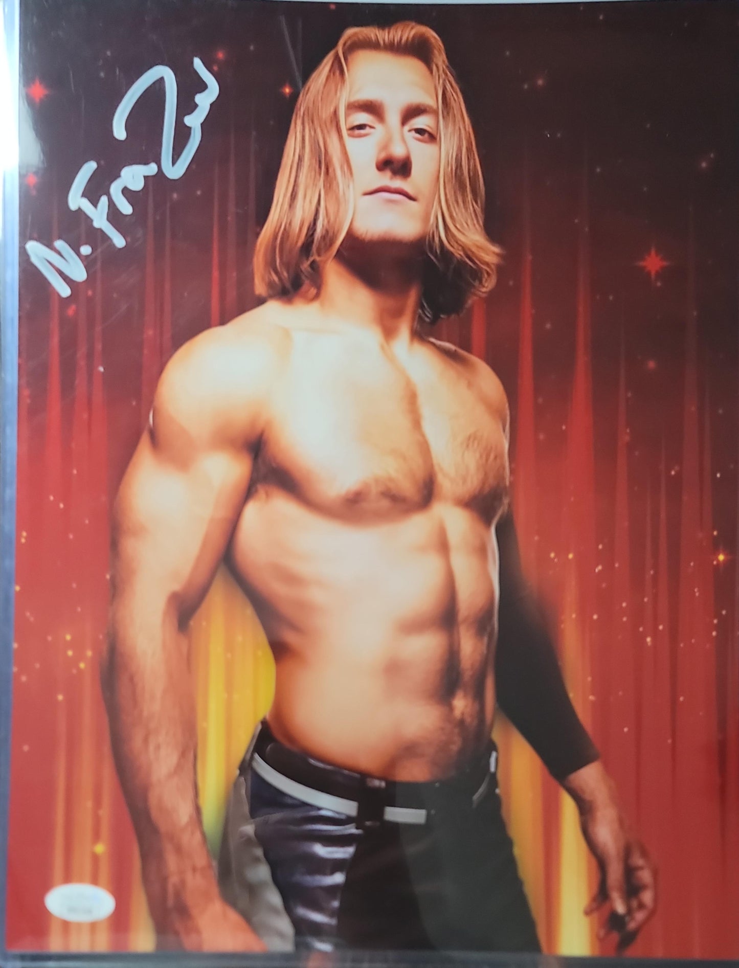 Nathan Frazer funhouse (metallic 11x14) WWE NXT photo signed auto autographed