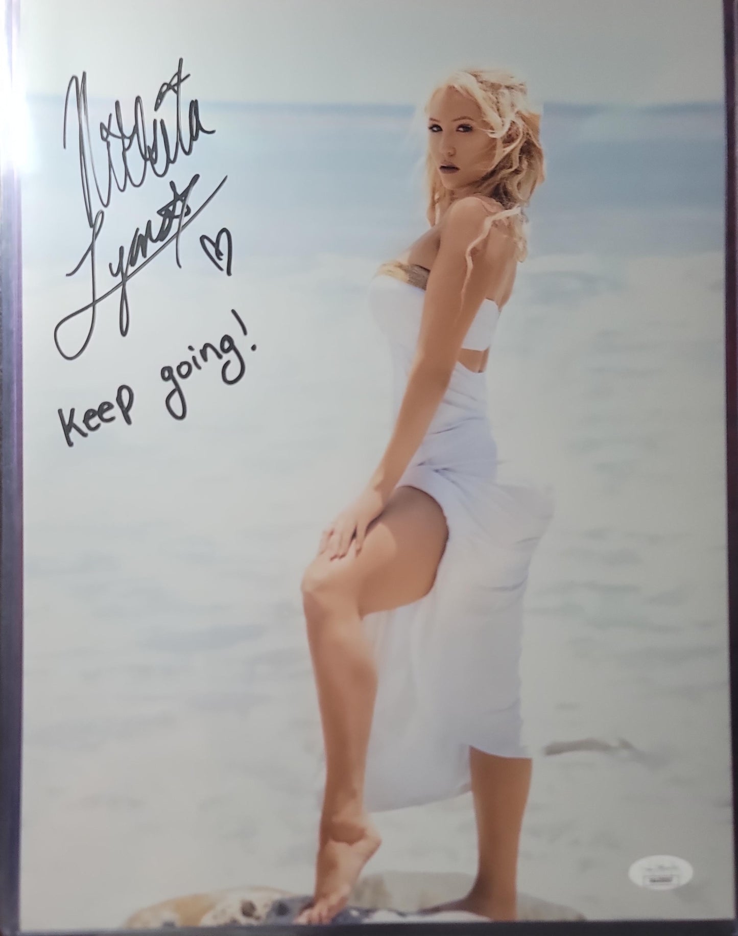 Nikkita Lyons (metallic 11x14) photo JSA signed auto autographed NXT WWE inscribed