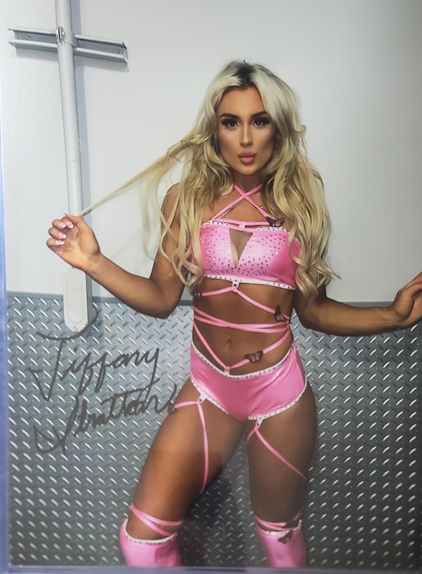 Tiffany Stratton (11x14 metallic) full signature WWE NXT autograph signed photo