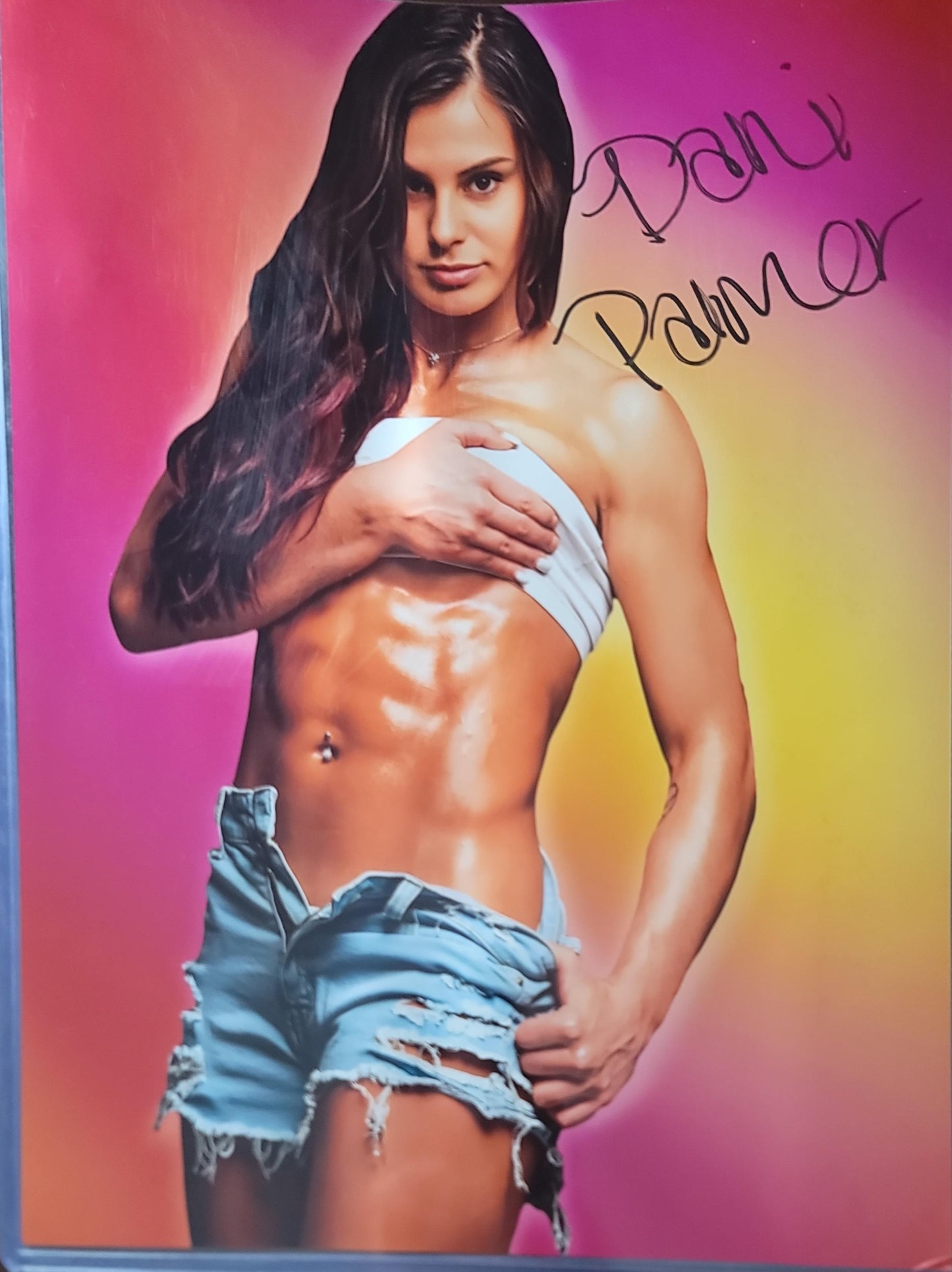 Dani Palmer (11x14 metallic) Autograph signed Photo WWE NXT Sexy auto