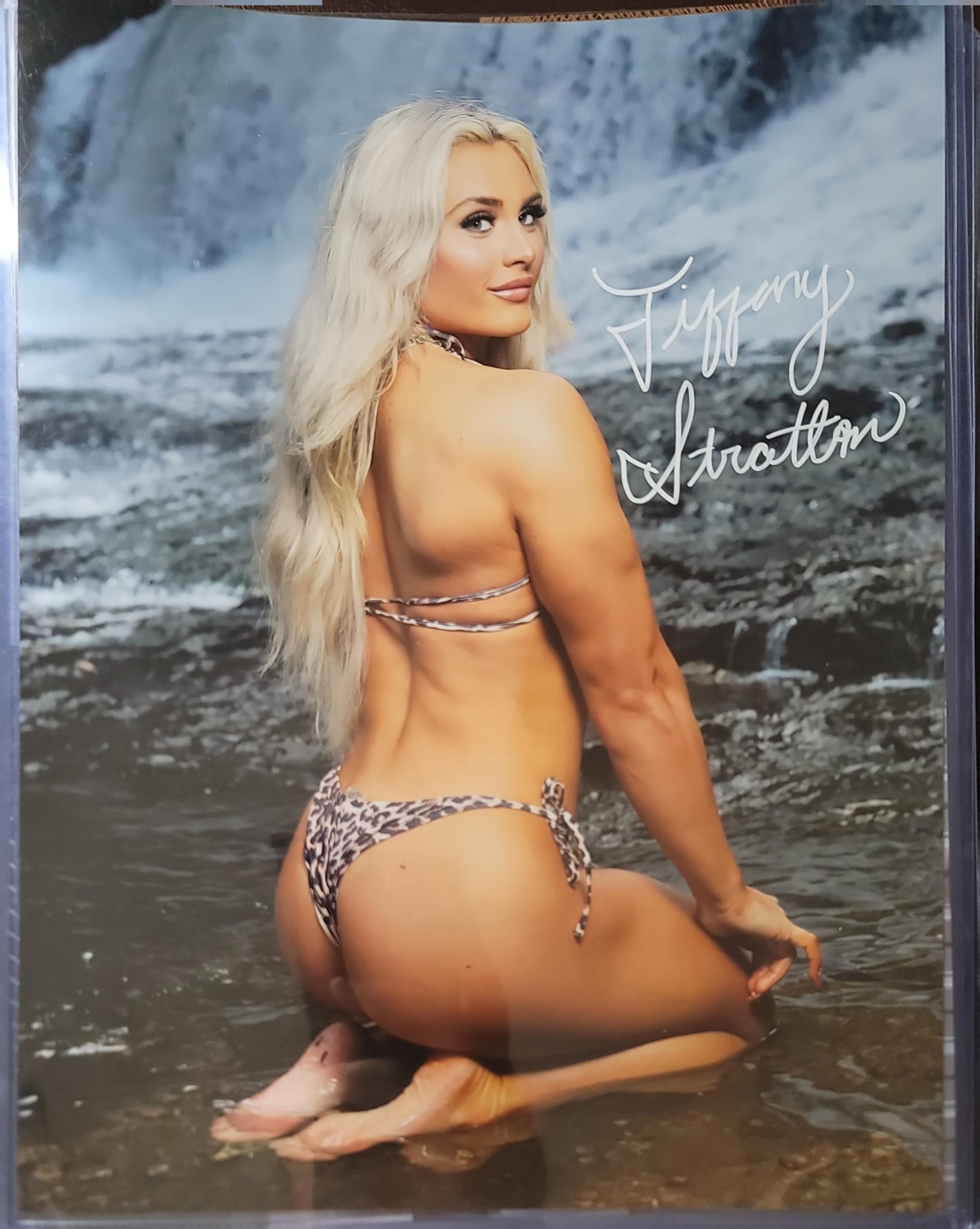Tiffany Stratton (11x14 metallic)  full signature WWE NXT autograph signed photo