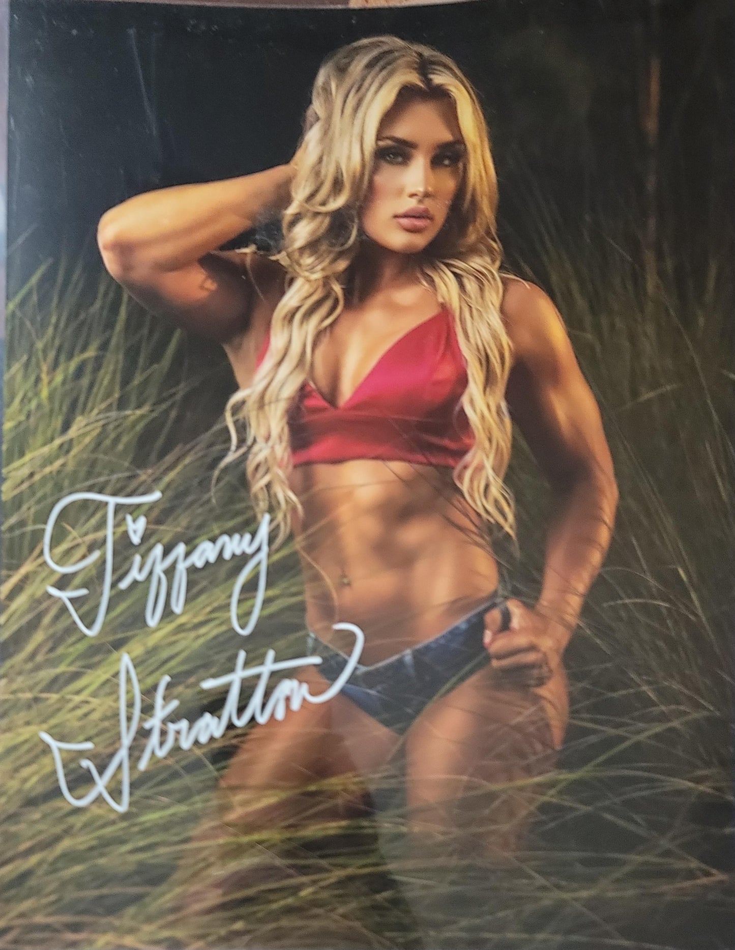 Tiffany Stratton (11x14 metallic) full signature WWE NXT autograph signed photo