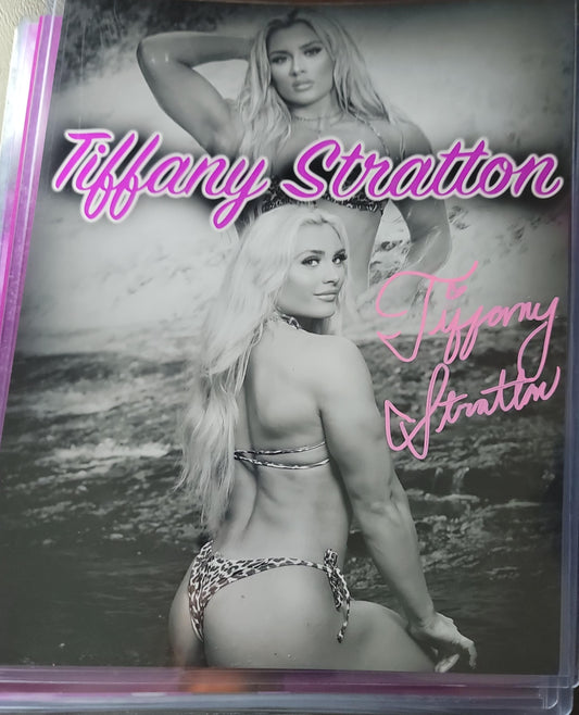 Tiffany Stratton (11x14 metallic)  full signature WWE NXT autograph signed photo