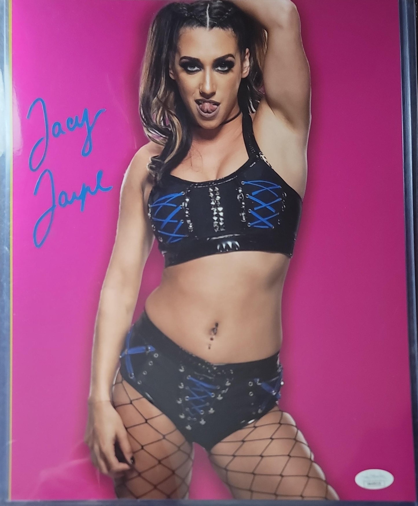 Jacy Jayne funhouse METALLIC 11x14 jsa photo signed auto autographed NXT WWE