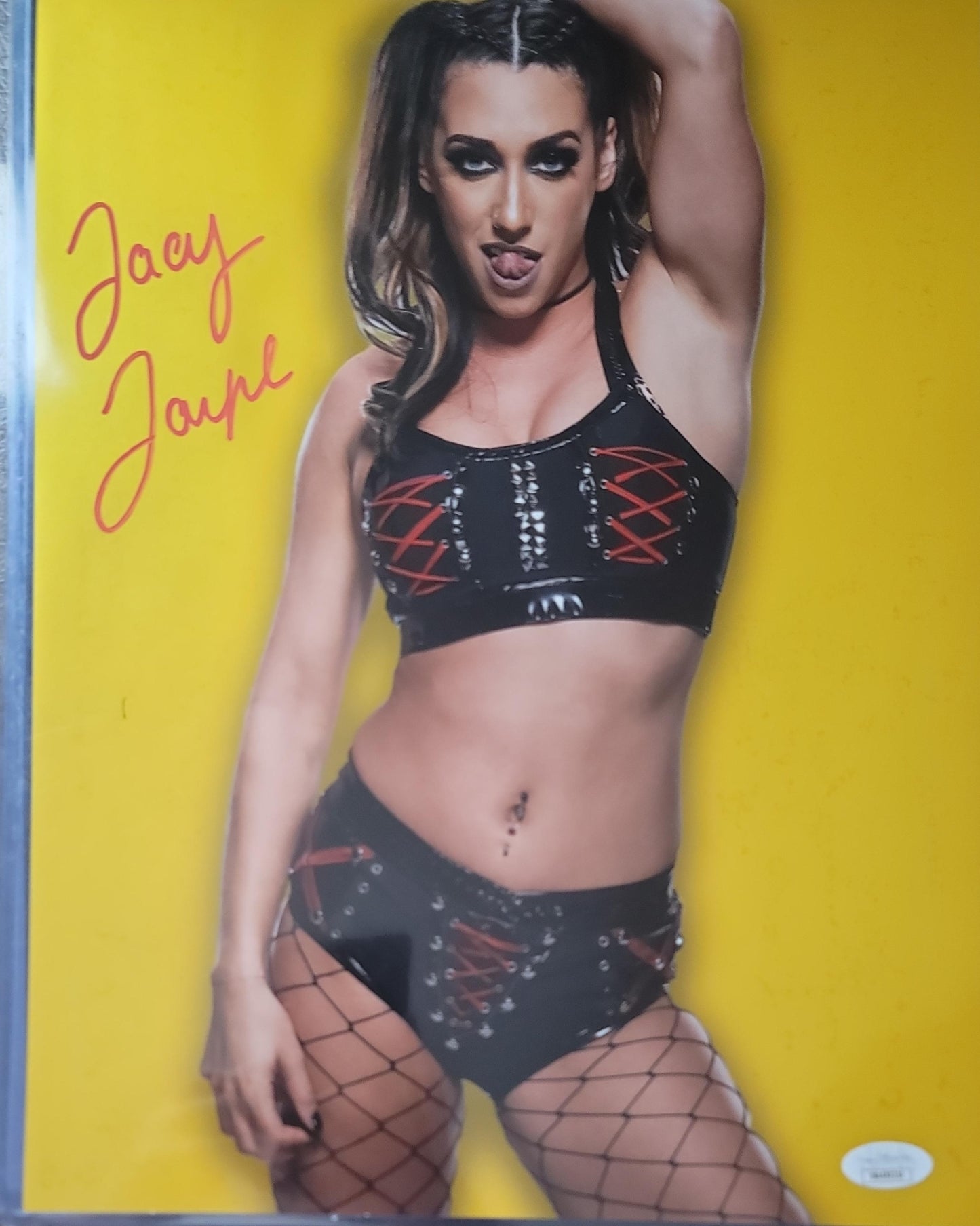 Jacy Jayne funhouse METALLIC 11x14 jsa photo signed auto autographed NXT WWE