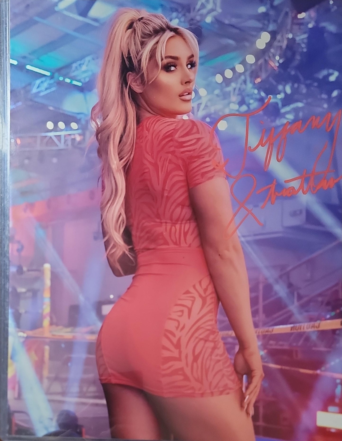 Tiffany Stratton (11x14 metallic) full signature WWE NXT autograph signed photo