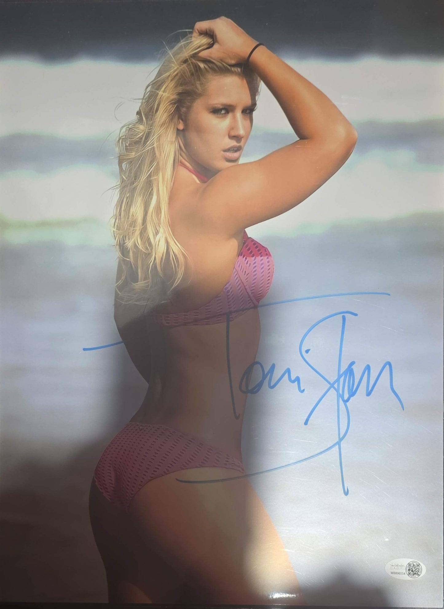 Toni Storm (11x14 metallic) funhouse AEW photo signed autographed JSA COA