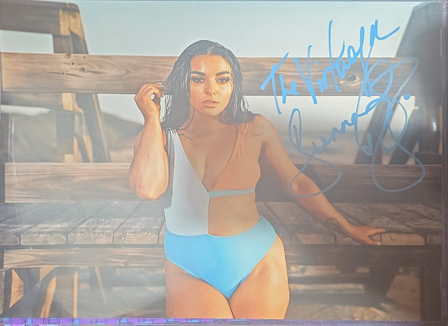 Deonna Purrazzo (11x14 metallic) funhouse AEW photo signed autographed