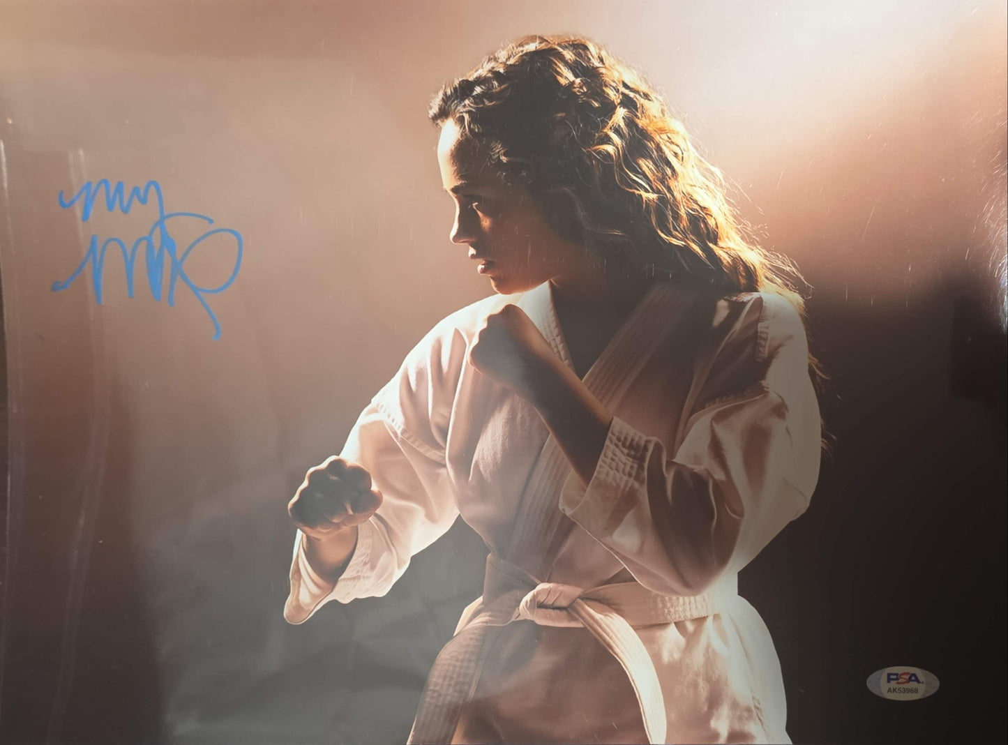 Mary Mouser Cobra Kai (metallic 11x14 photo) PSA COA FUNHOUSE Celebrity Autographed signed