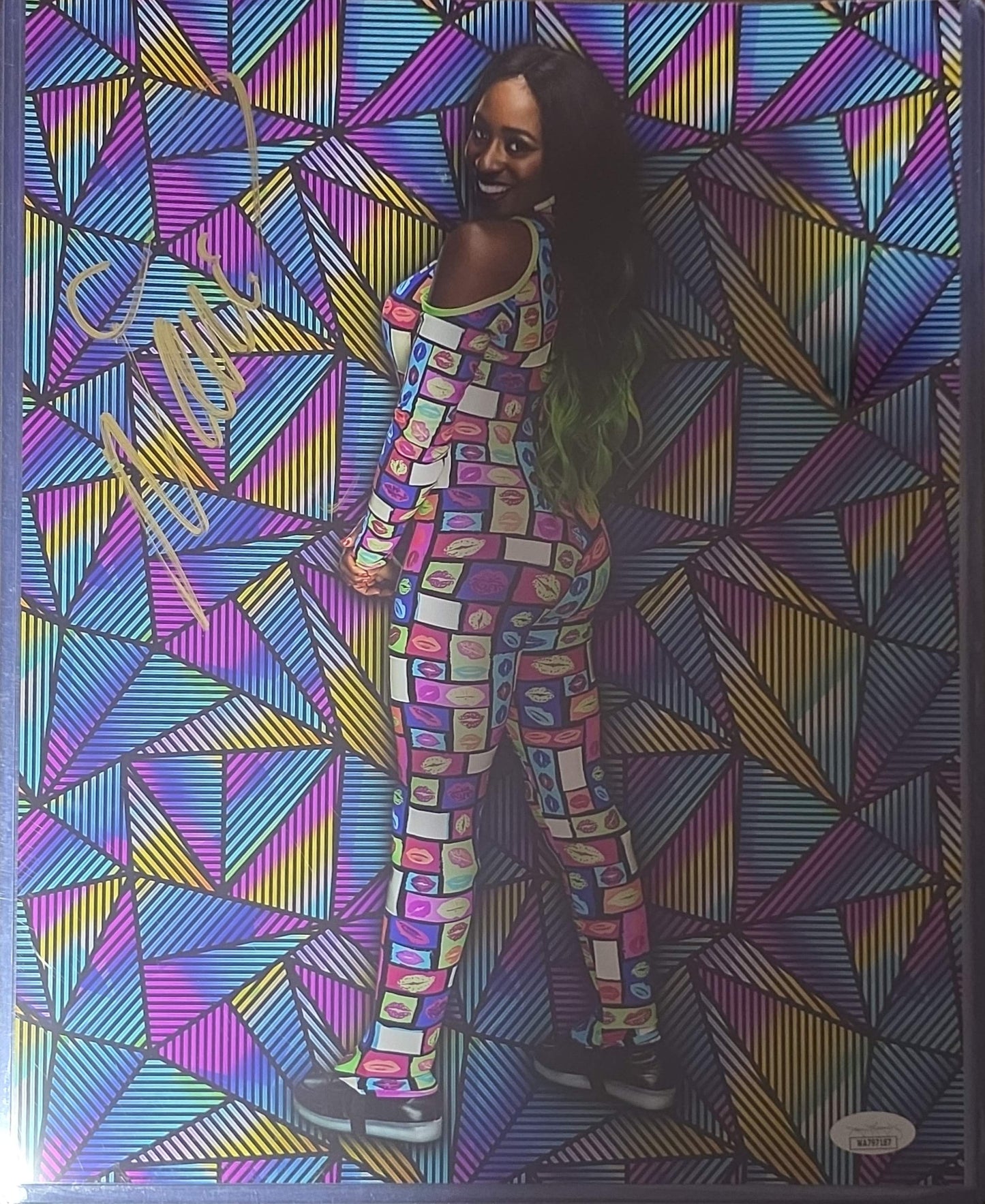 Naomi Funhouse (metallic 11x14) - JSA TNA IMPACT WWE photo signed auto autographed