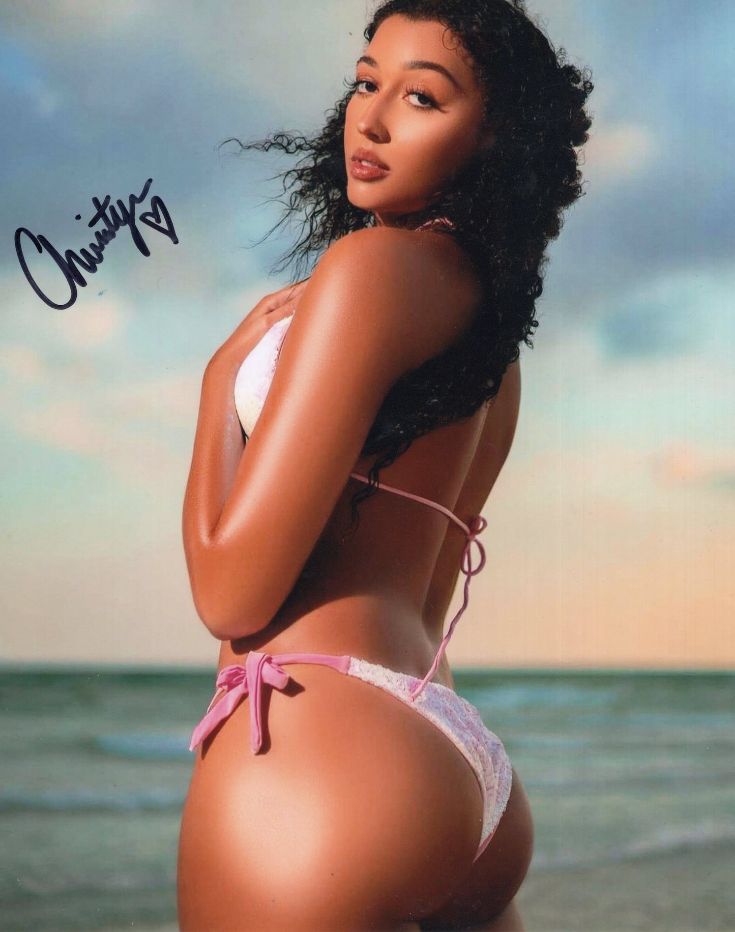 Christyan Reid XO (8x10) photo signed auto autographed AEW TNA WWE NXT ROH