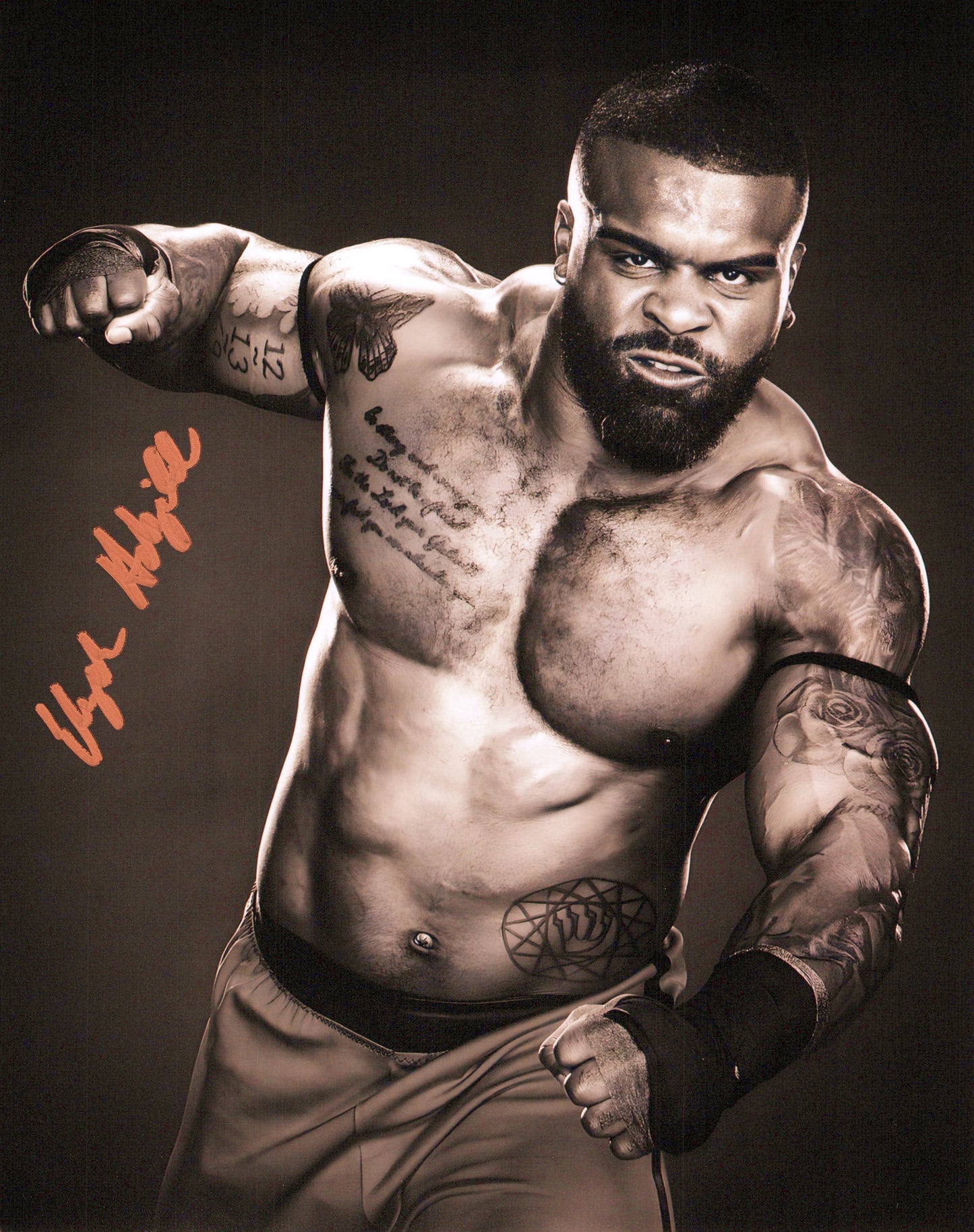 Elijah Holyfield (8x10) photo signed auto autographed WWE LFG Football NXT