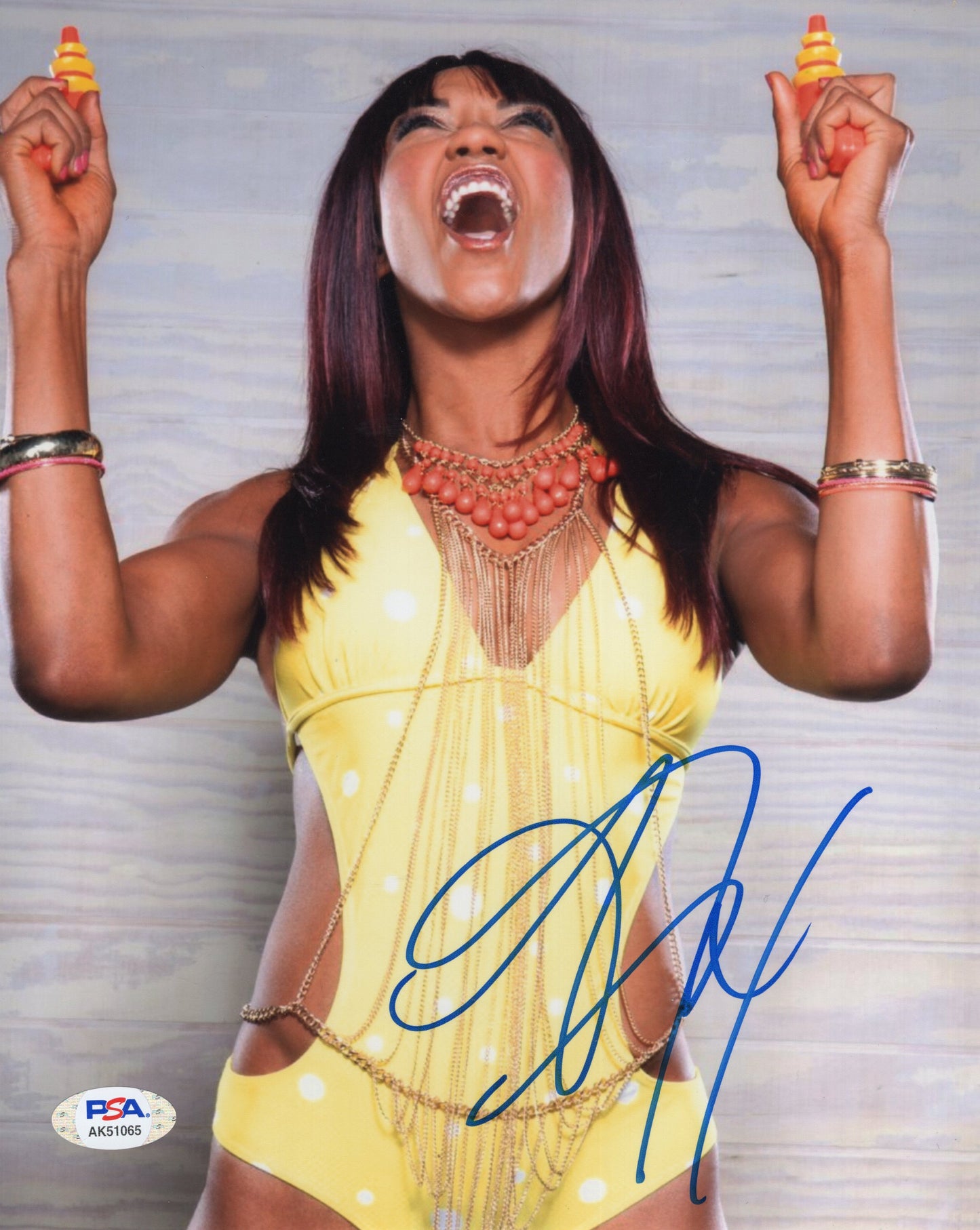 Alicia Fox 8x10 psa certed photo signed auto autographed WWF WWE