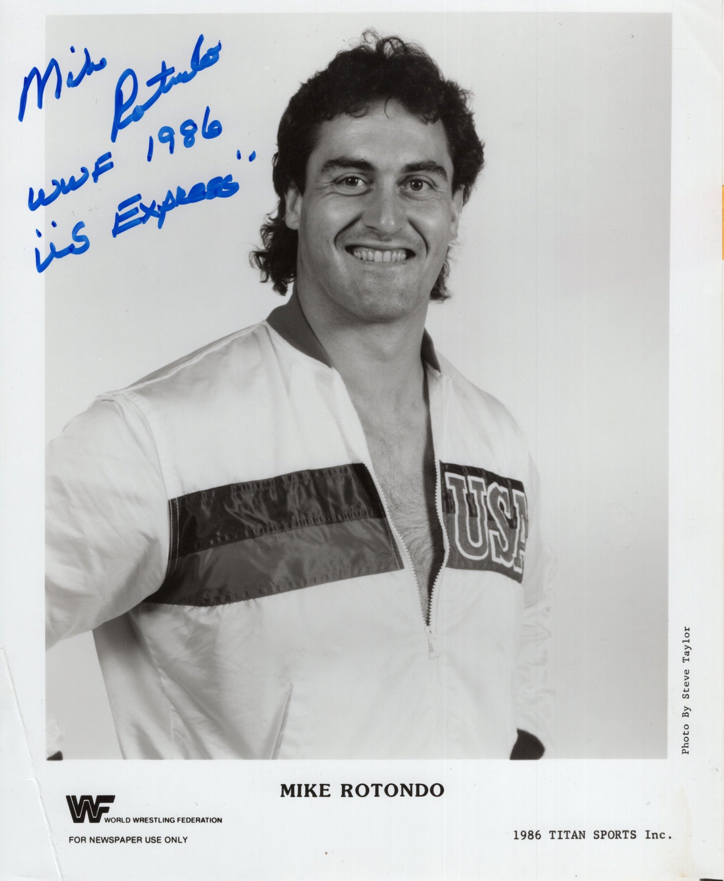 Mike Rotondo 8x10 photo signed auto autographed inscribed (copy promo)
