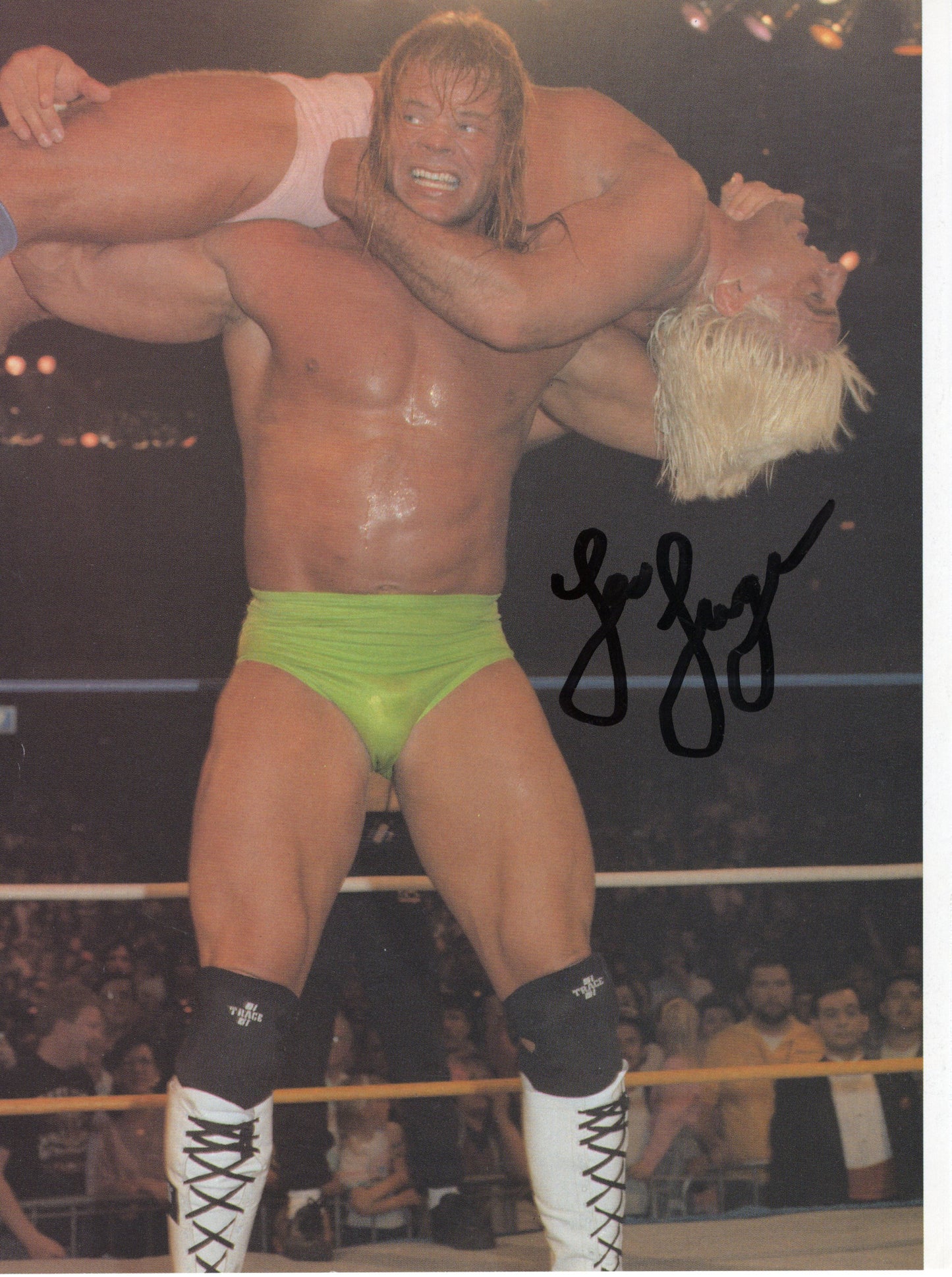 Lex Luger (magazine page) photo signed auto autographed