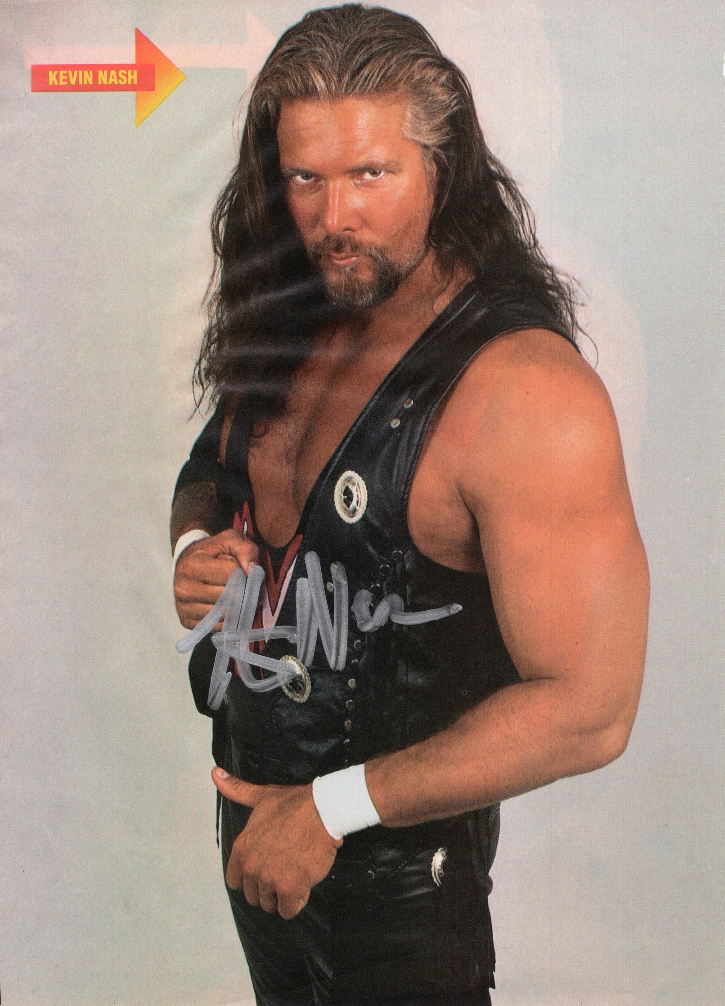 Kevin Nash (magazine page) photo signed auto autographed