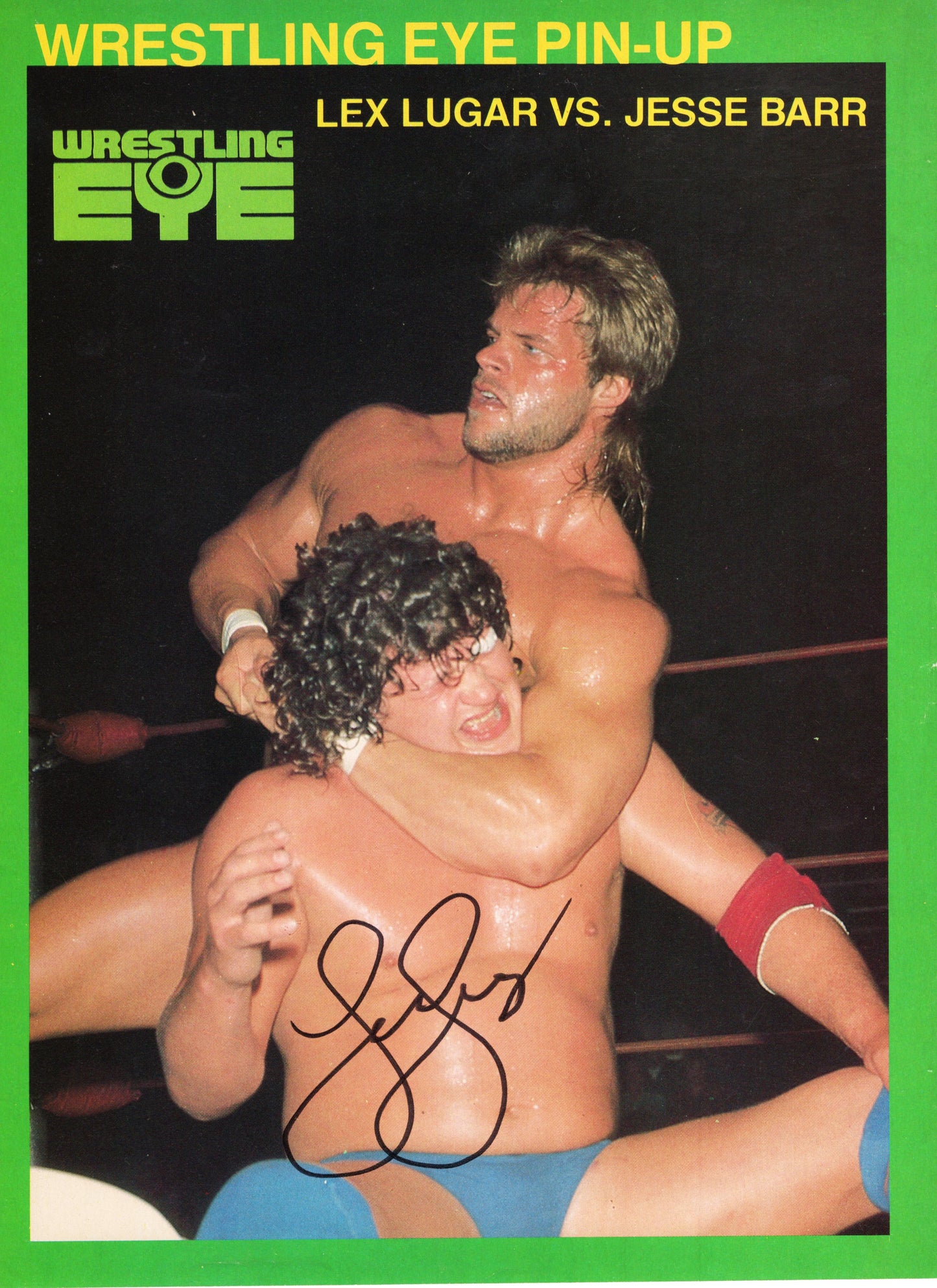 Lex Luger (magazine page) photo signed auto autographed