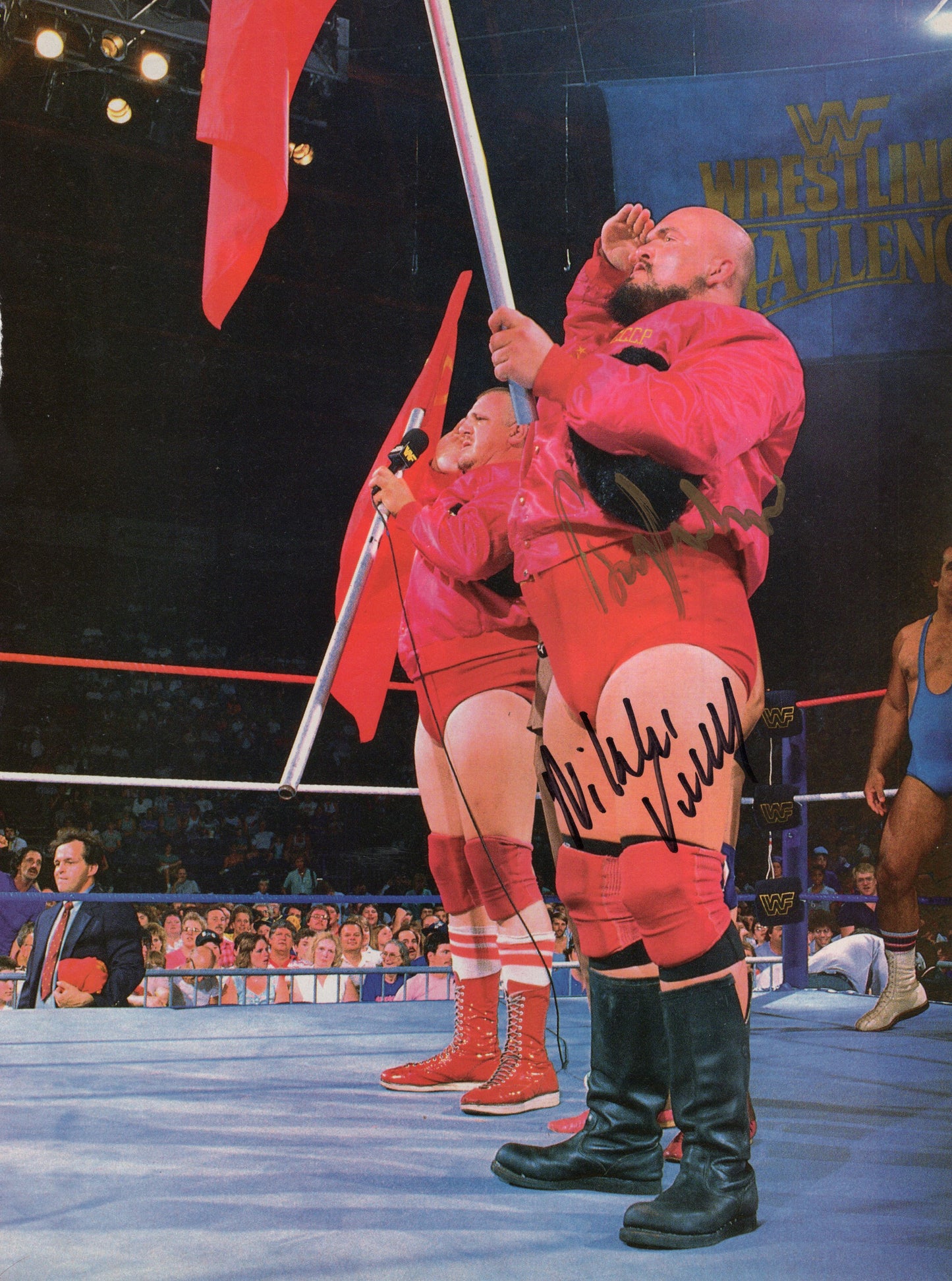Nikolai Volkoff (magazine page) photo signed auto autographed