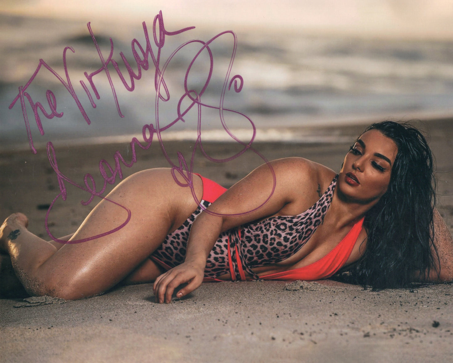 Deonna Purrazzo (metallic 8x10) photo signed auto autographed AEW TNA