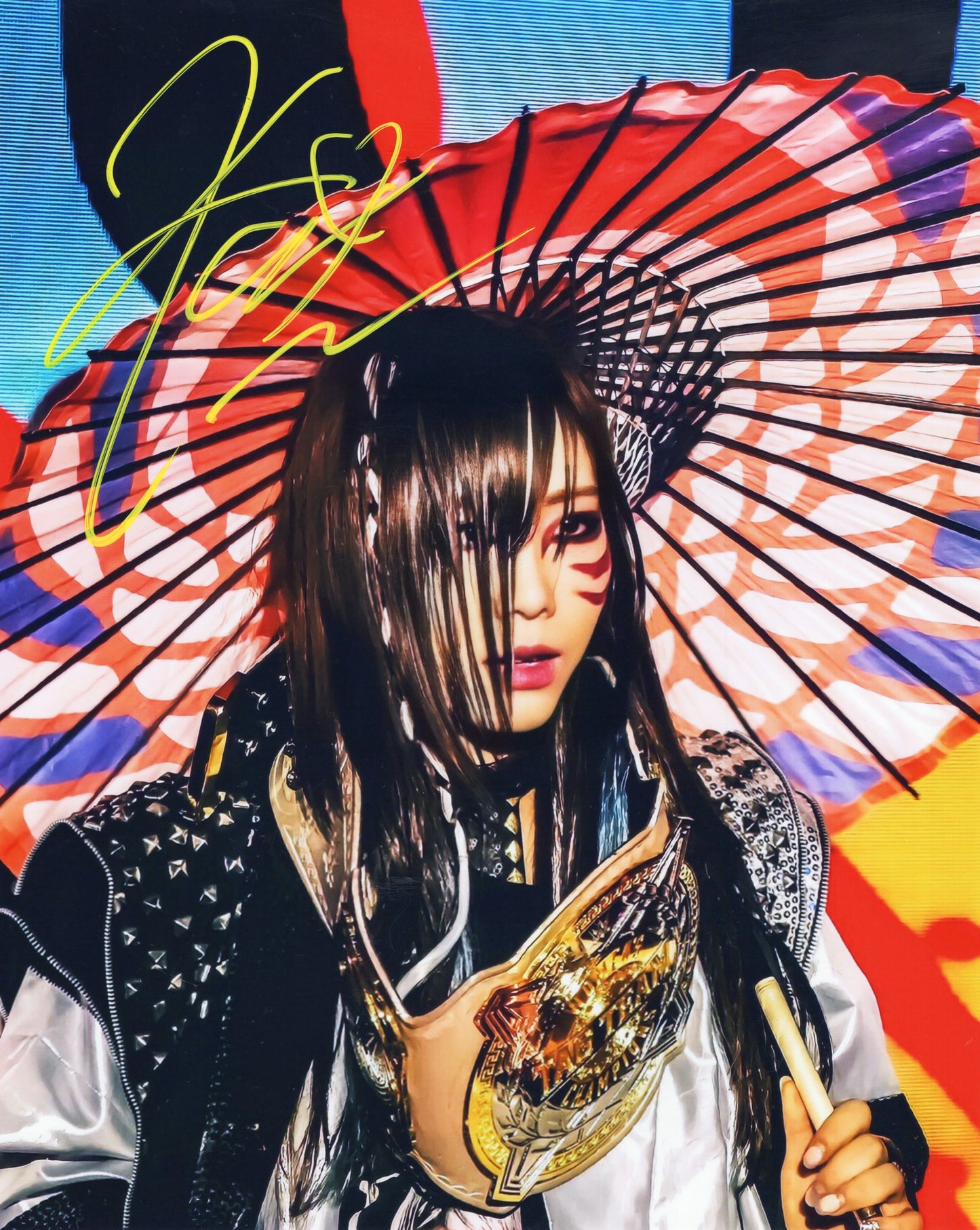 Kairi Sane funhouse (metallic 8x10) - WWE photo signed auto autographed