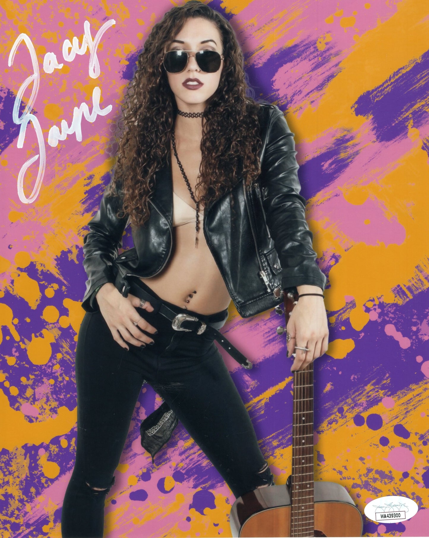 Jacy Jayne (8x10) METALLIC jsa photo signed auto autographed NXT WWE