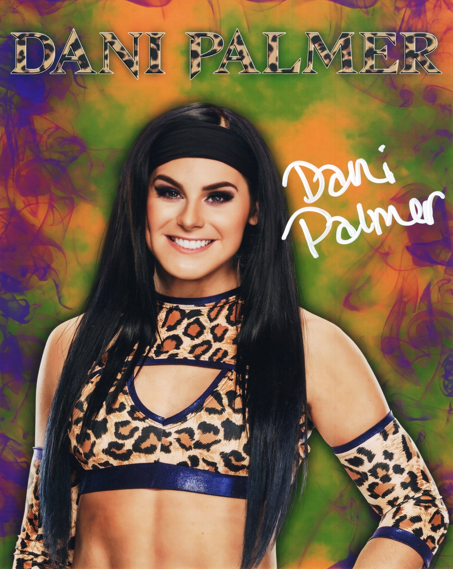 Dani Palmer (metallic 8x10) Autograph signed Photo WWE NXT Sexy auto