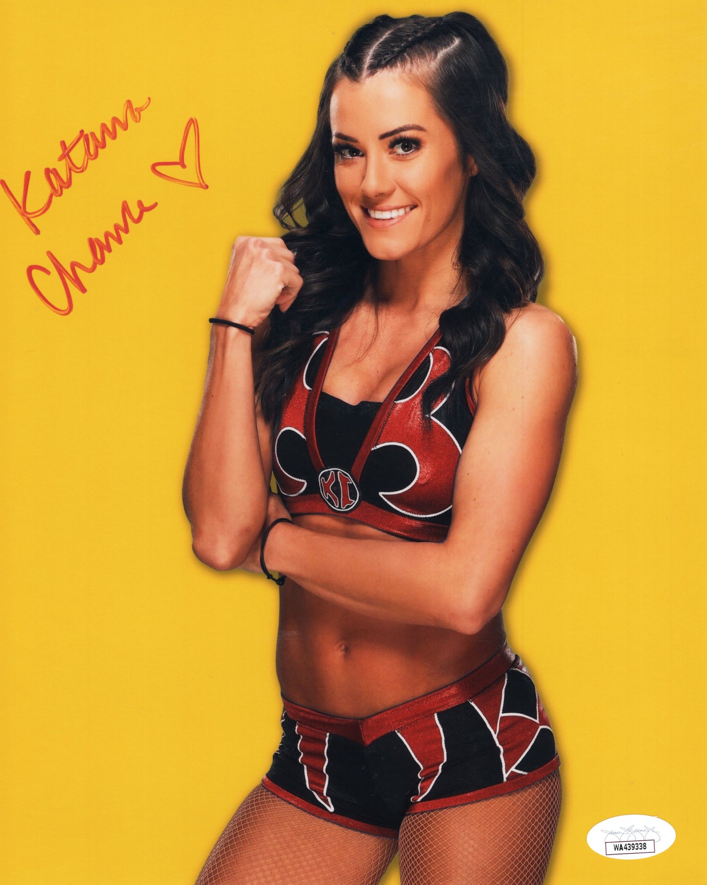 Katana Chance (8x10 funhouse metallic) nxt signed Kacy catanzaro autographed JSA