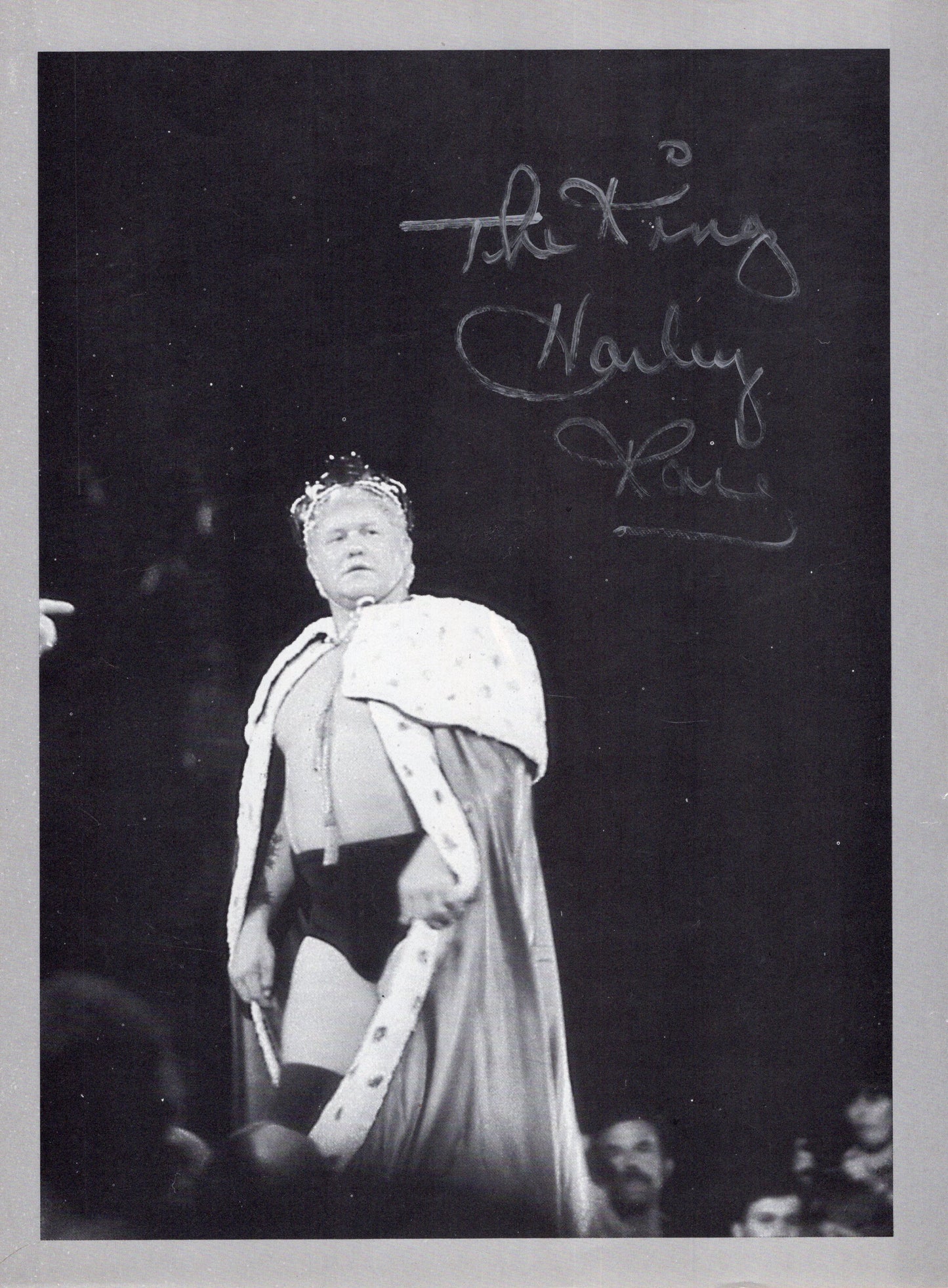 Harley Race (magazine page) signed auto autographed inscribed WWF