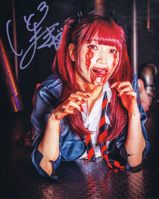 Maki Itoh Funhouse (metallic 8x10) - GCW photo signed auto autographed SEXY