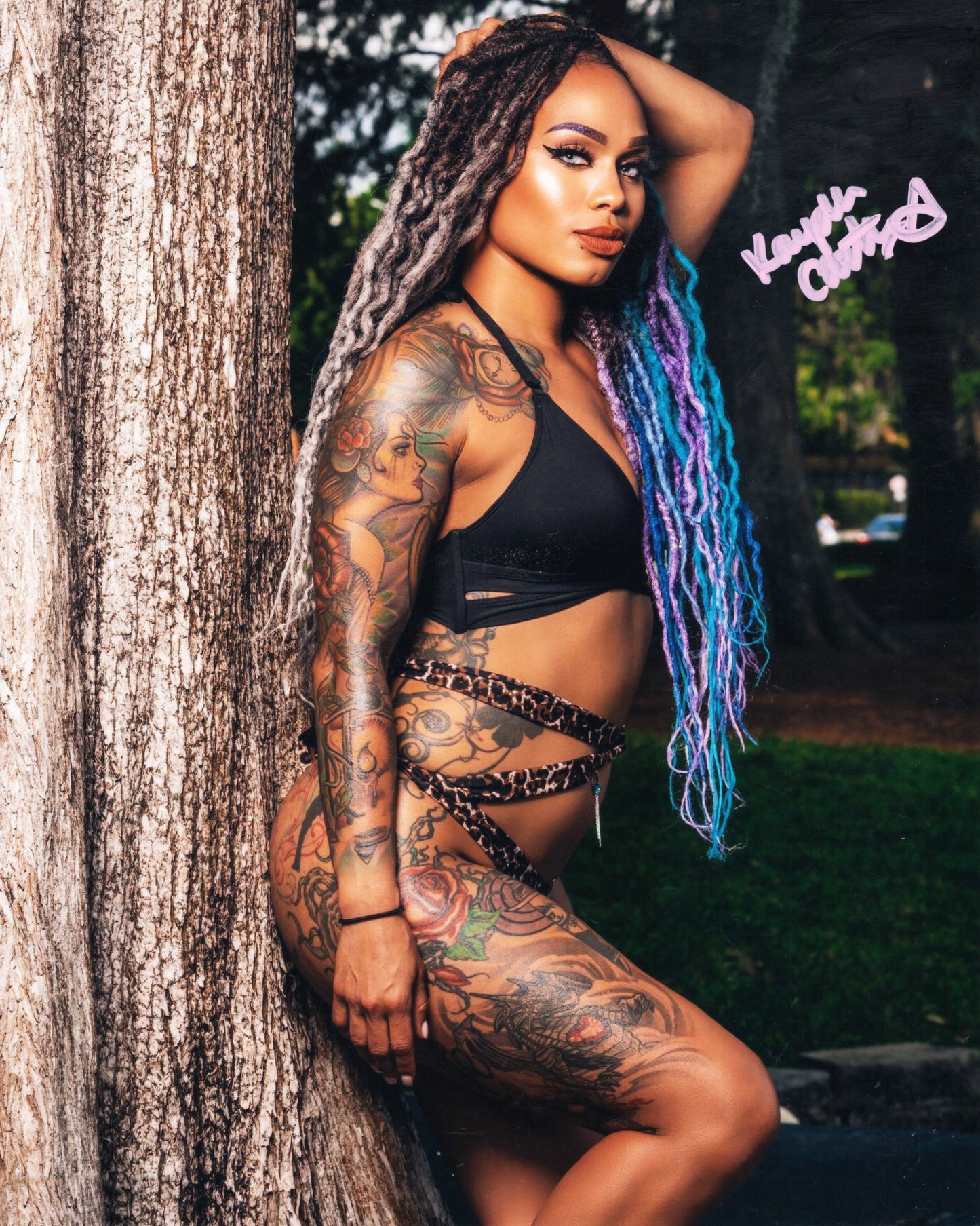 Kayden Carter (metallic 8x10) JSA funhouse photo signed auto autographed