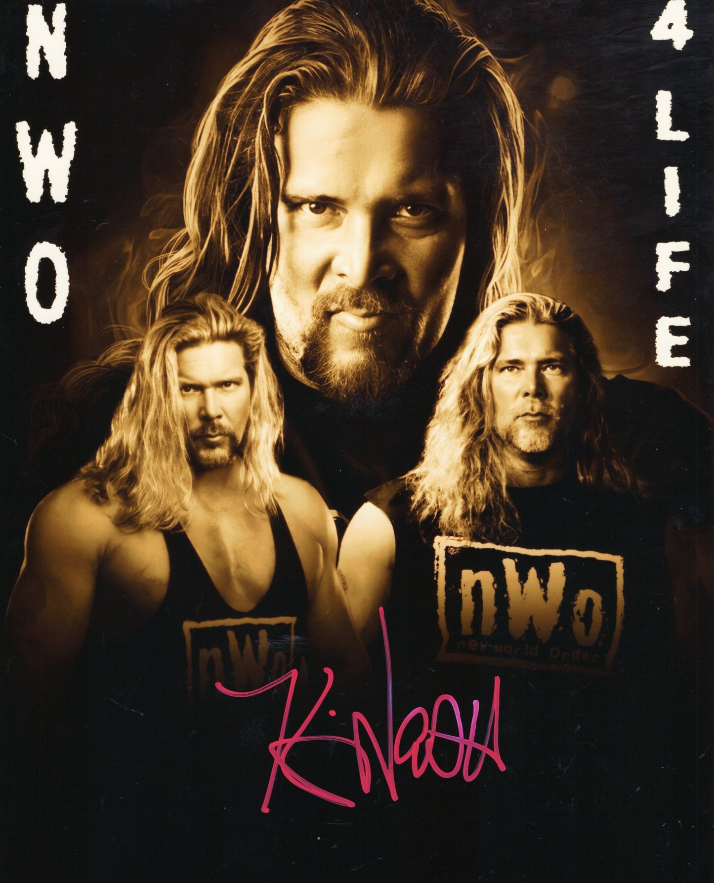 Kevin Nash (8x10 metallic) Funhouse NWO WCW WWE photo signed auto autographed