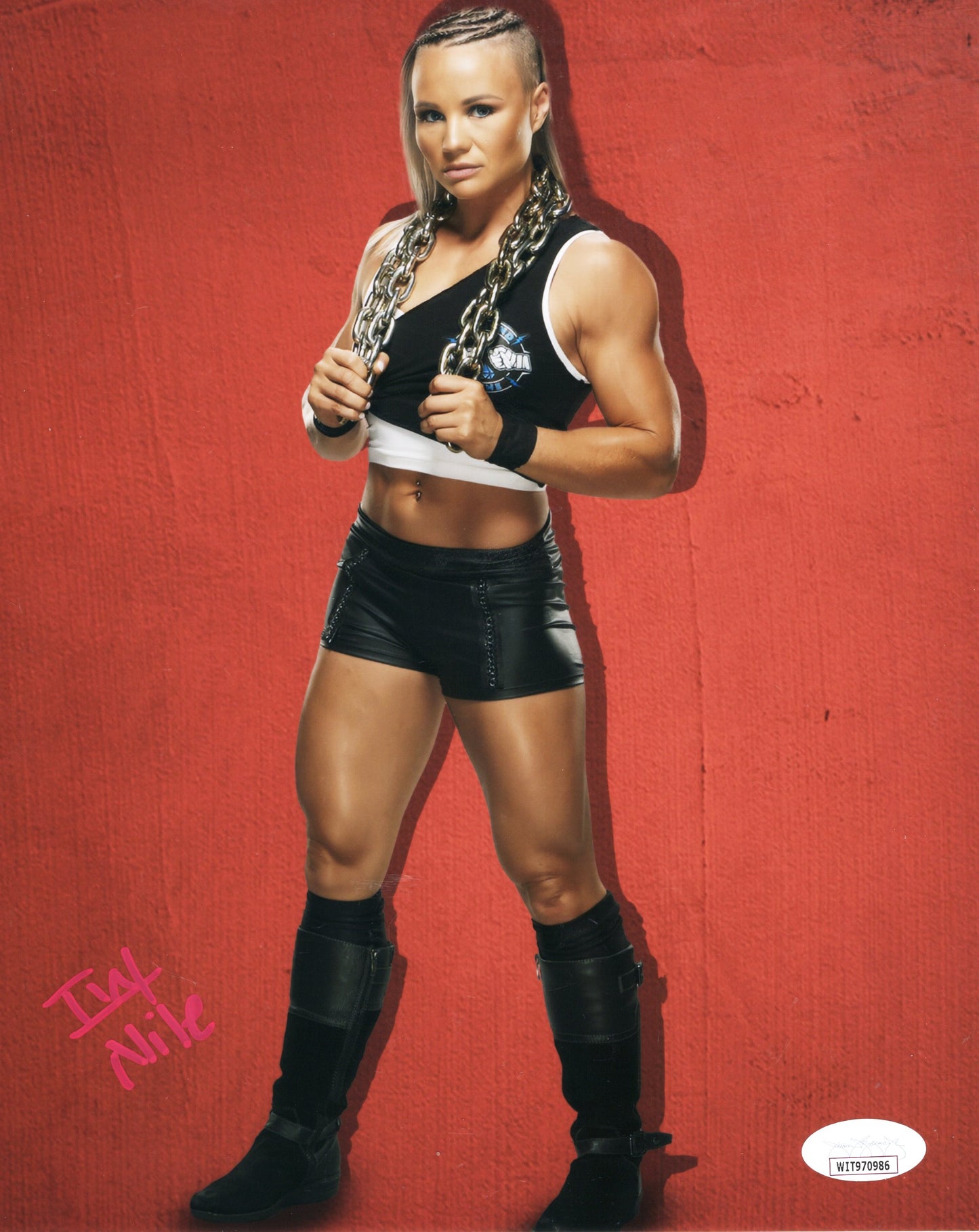 Ivy Nile (8x10 metallic) NXT photo signed auto autographed