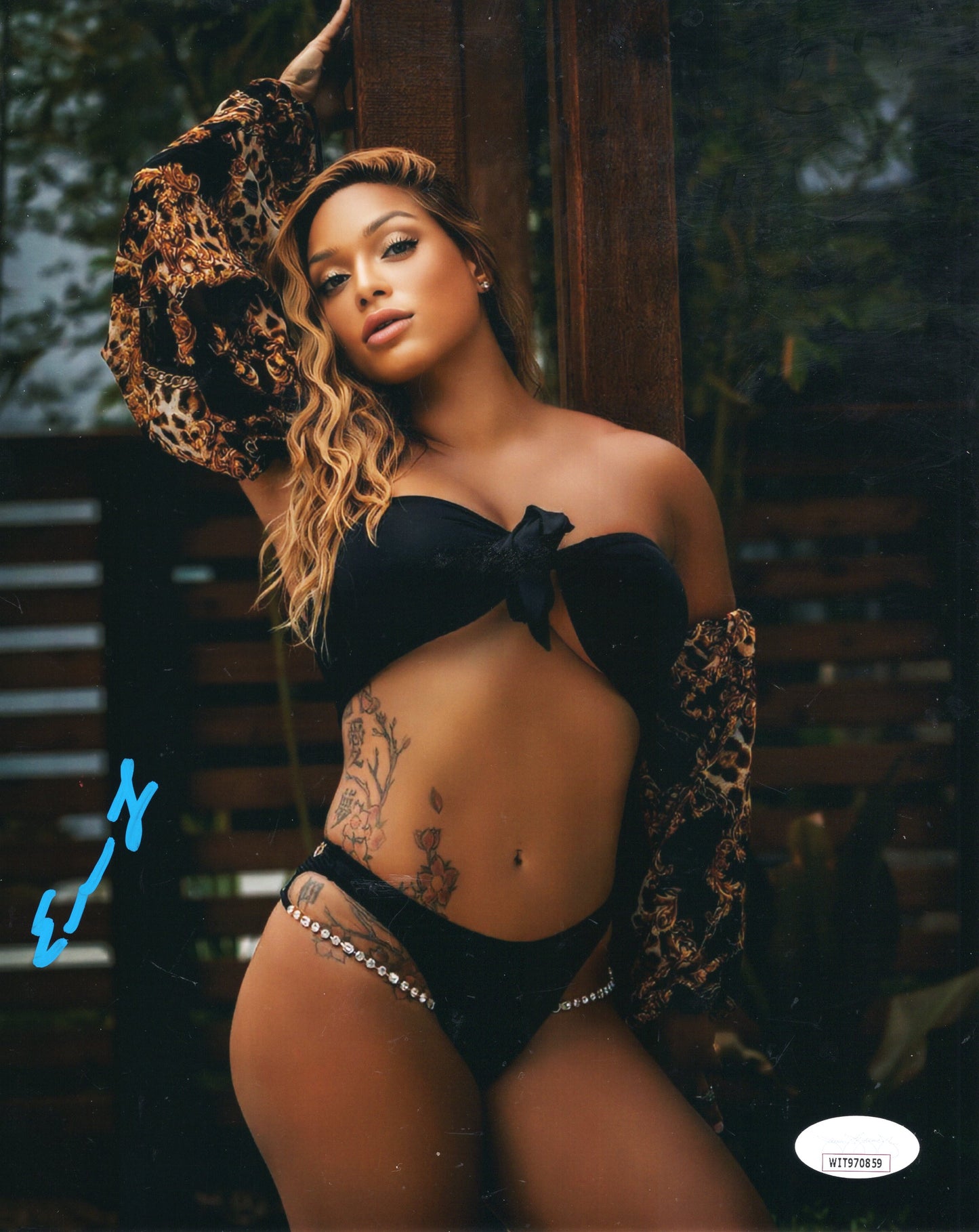 Elektra Lopez metallic 8x10 jsa certed photo signed auto autographed NXT WWE