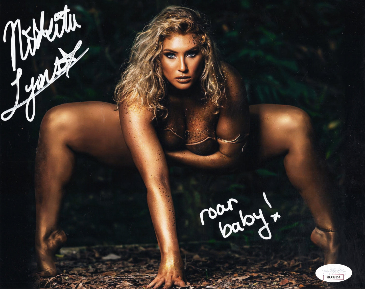 Nikkita Lyons inscribed jsa certed 8x10 FUNHOUSE metallic photo signed auto auto