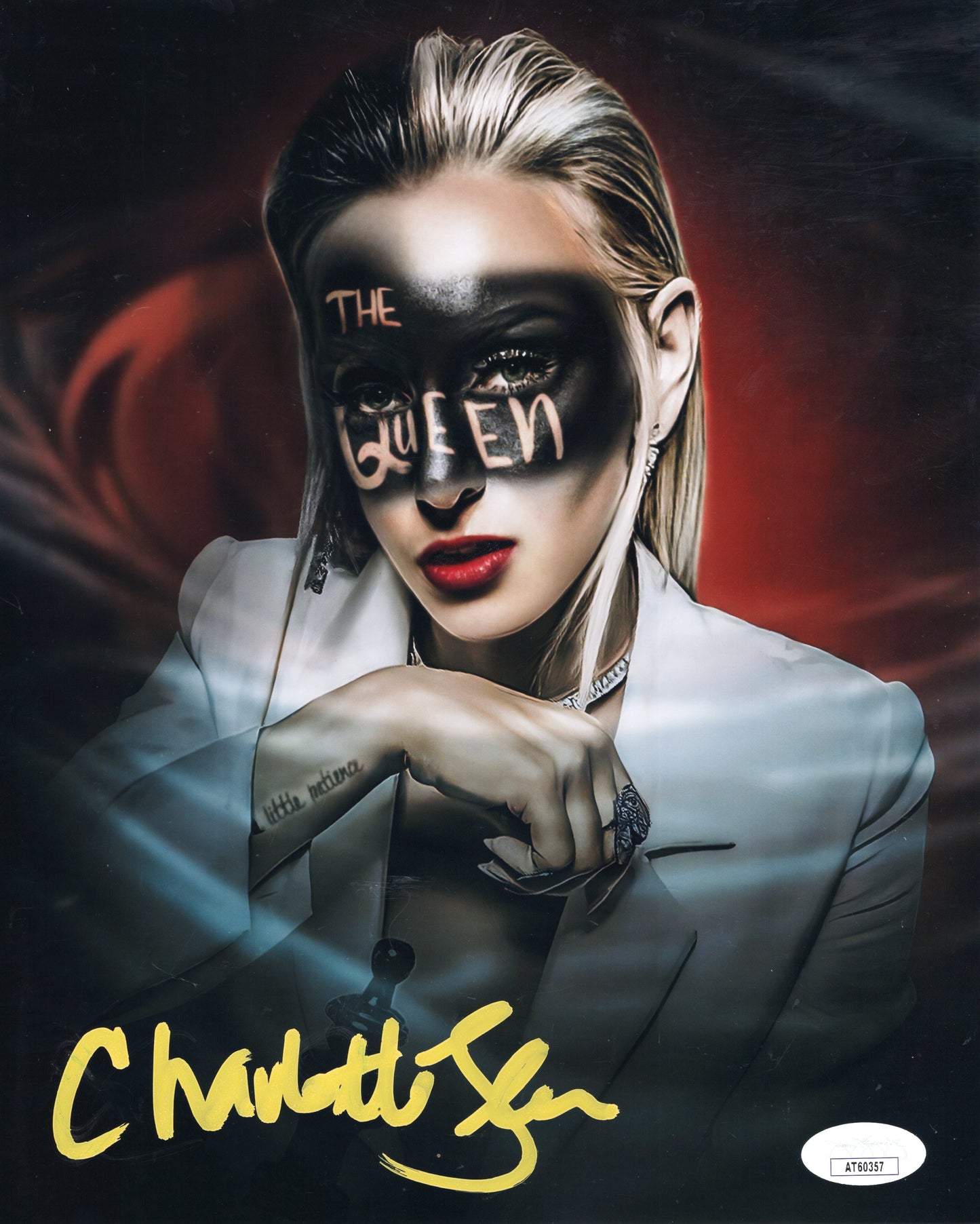 Charlotte Flair (8x10 metallic) FULL SIGNATURE jsa photo signed autographed WWE