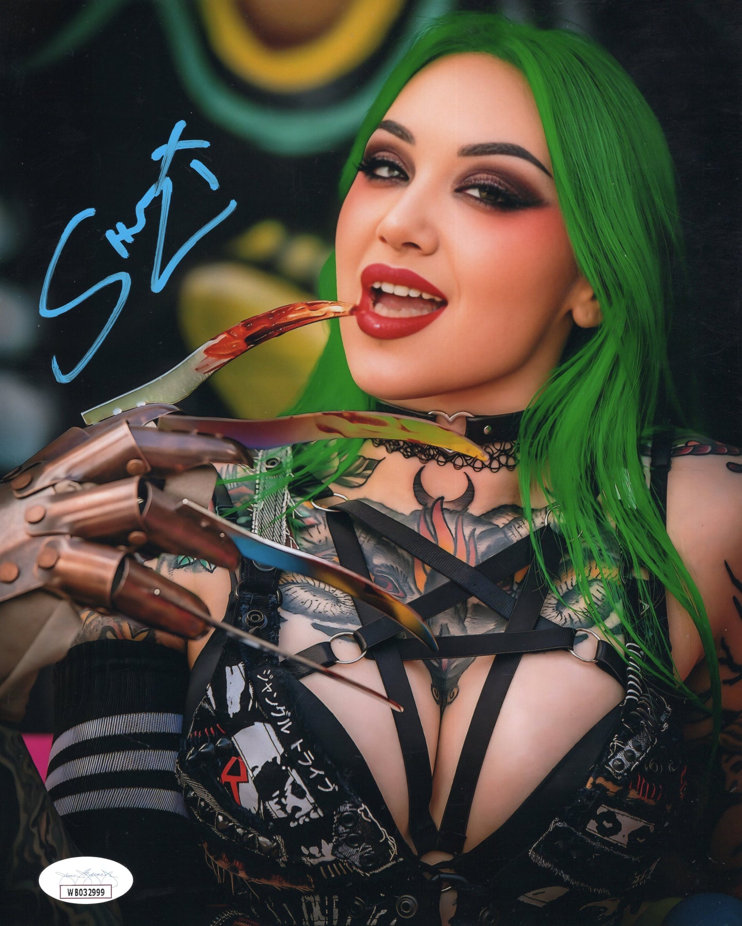 Shotzi (8x10 metallic) Funhouse JSA COA photo signed auto autographed WWE