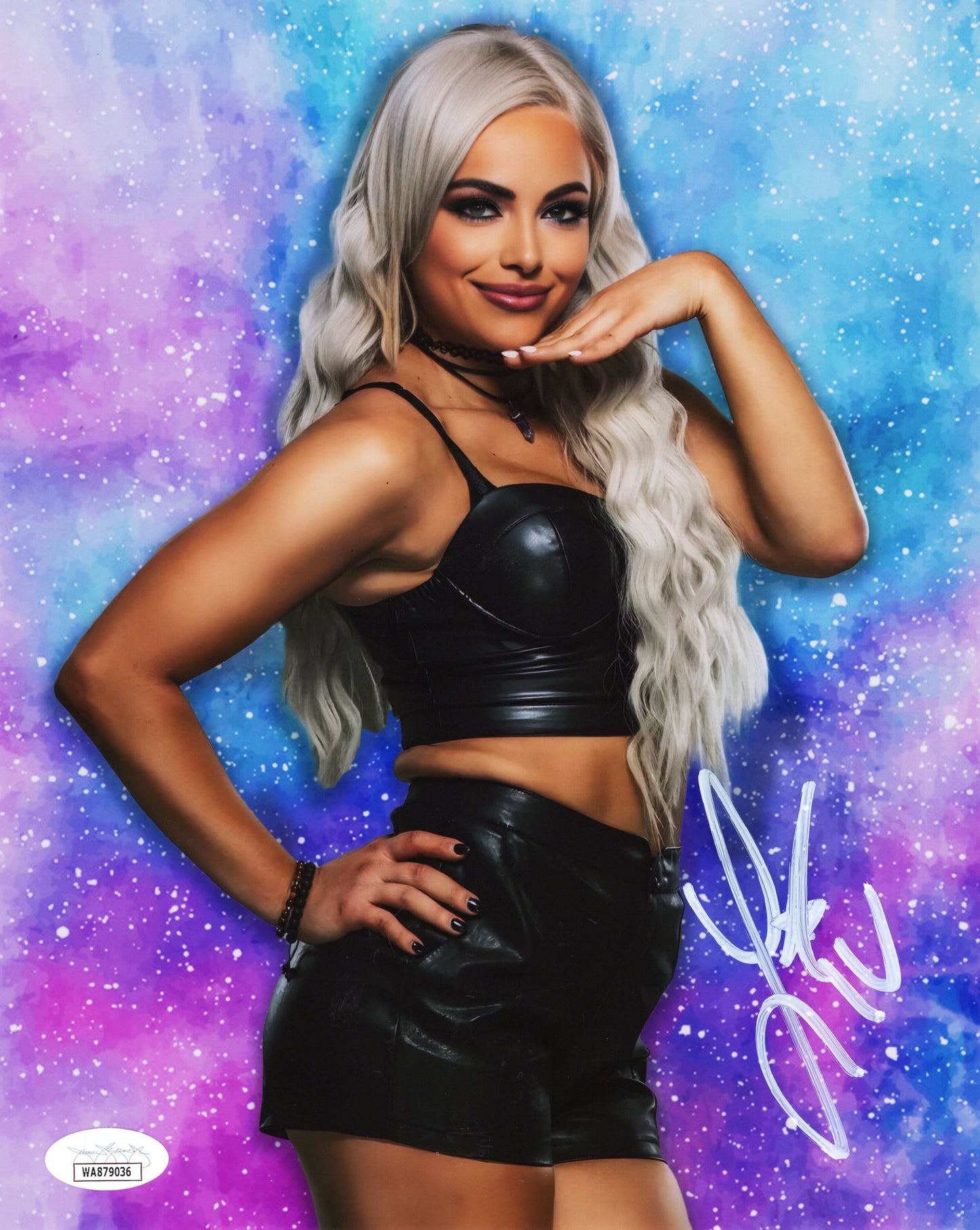 Liv Morgan (metallic 8x10) jsa photo signed auto autographed WWE